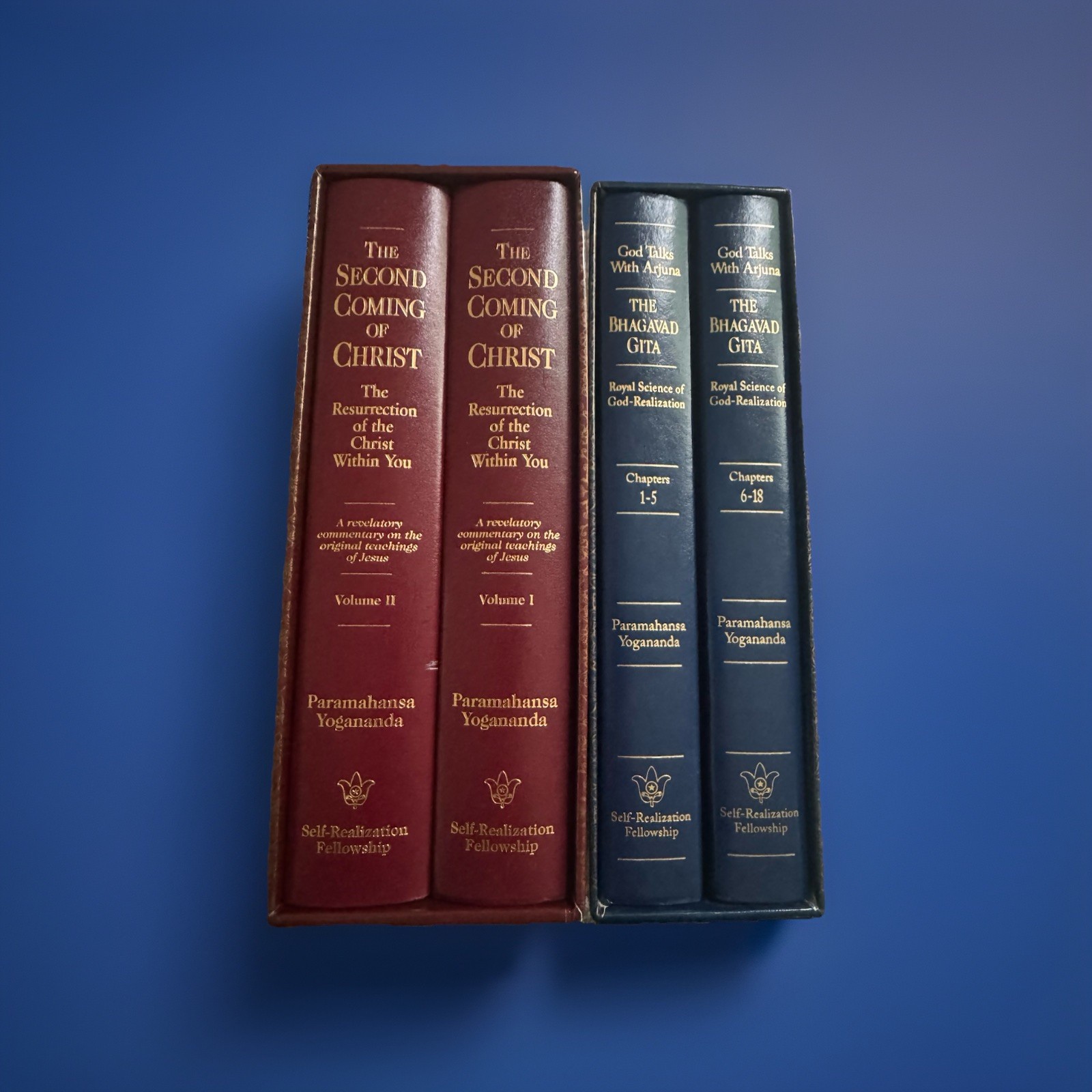 Paramahansa Yogananda 4 Vol Book Set Bhagavad Gita & Christ HC