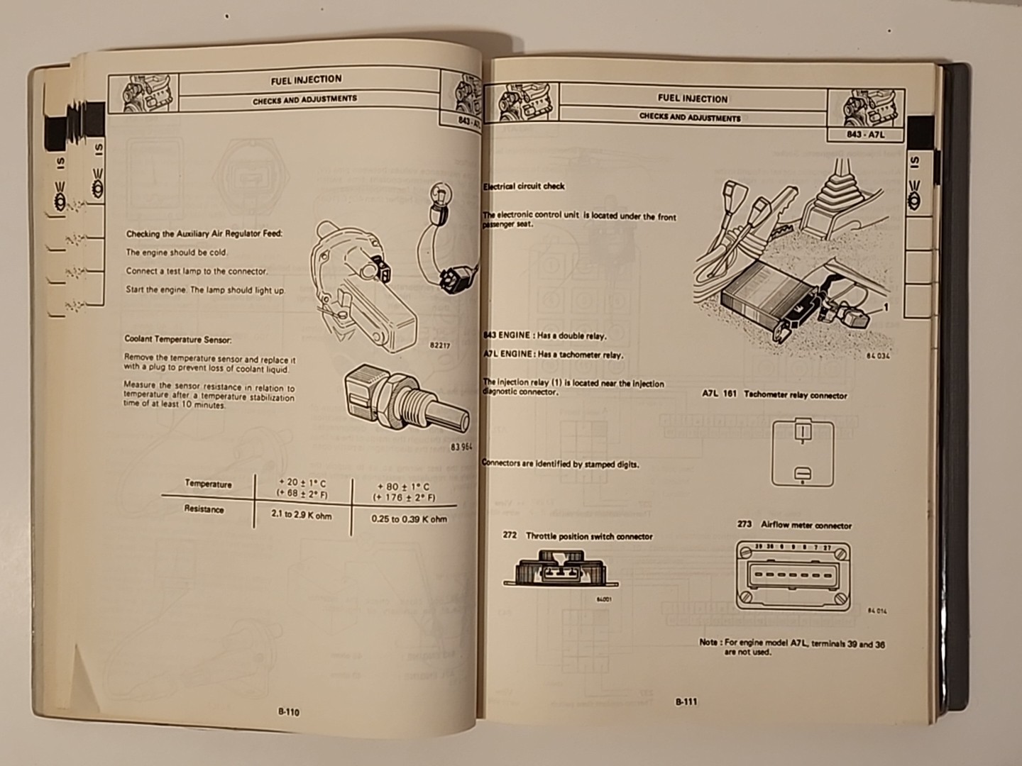 Renault Fuego M.R.238 Workshop Manual 1368-136A 1982 Engine Repair Maintenance