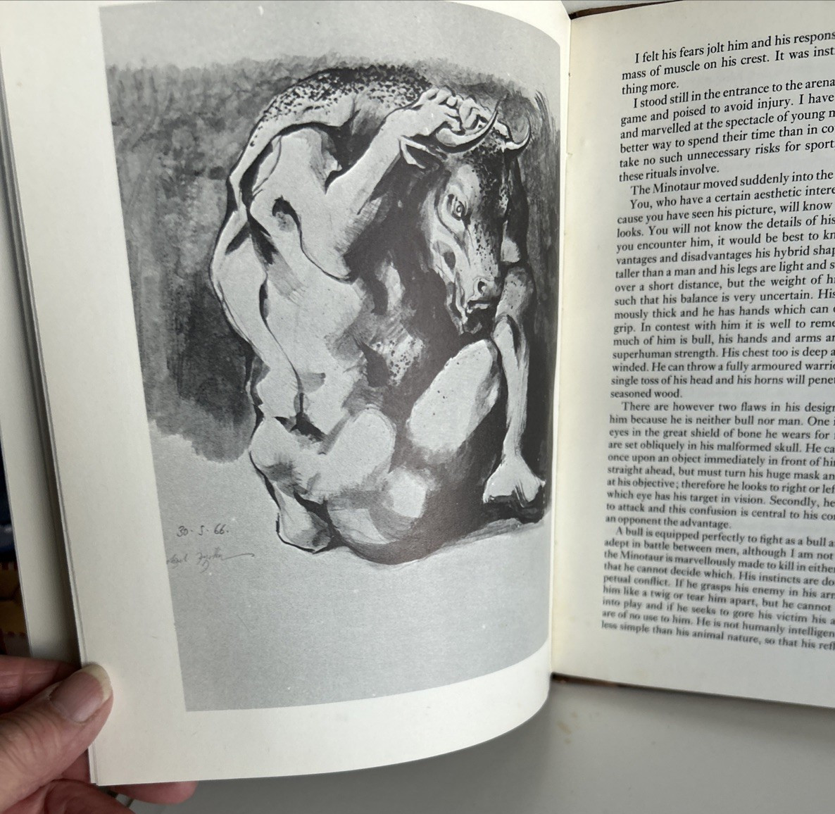 The Minotaur Michae Ayrton Privately Published Genevieve Restaurant London