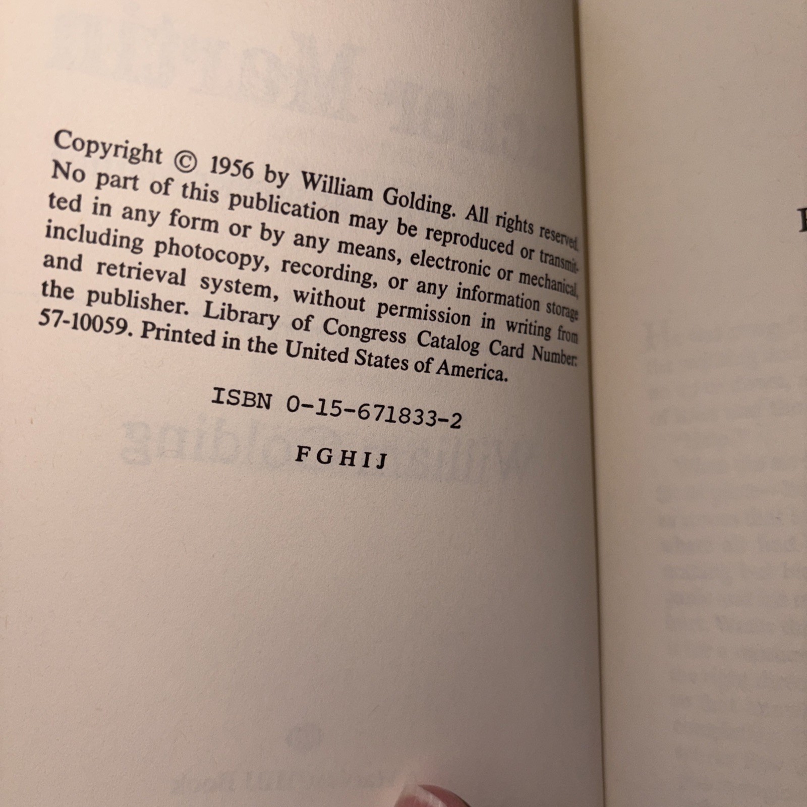 Free Fall + Pincher Martin + Lord Of The Flies by William Golding