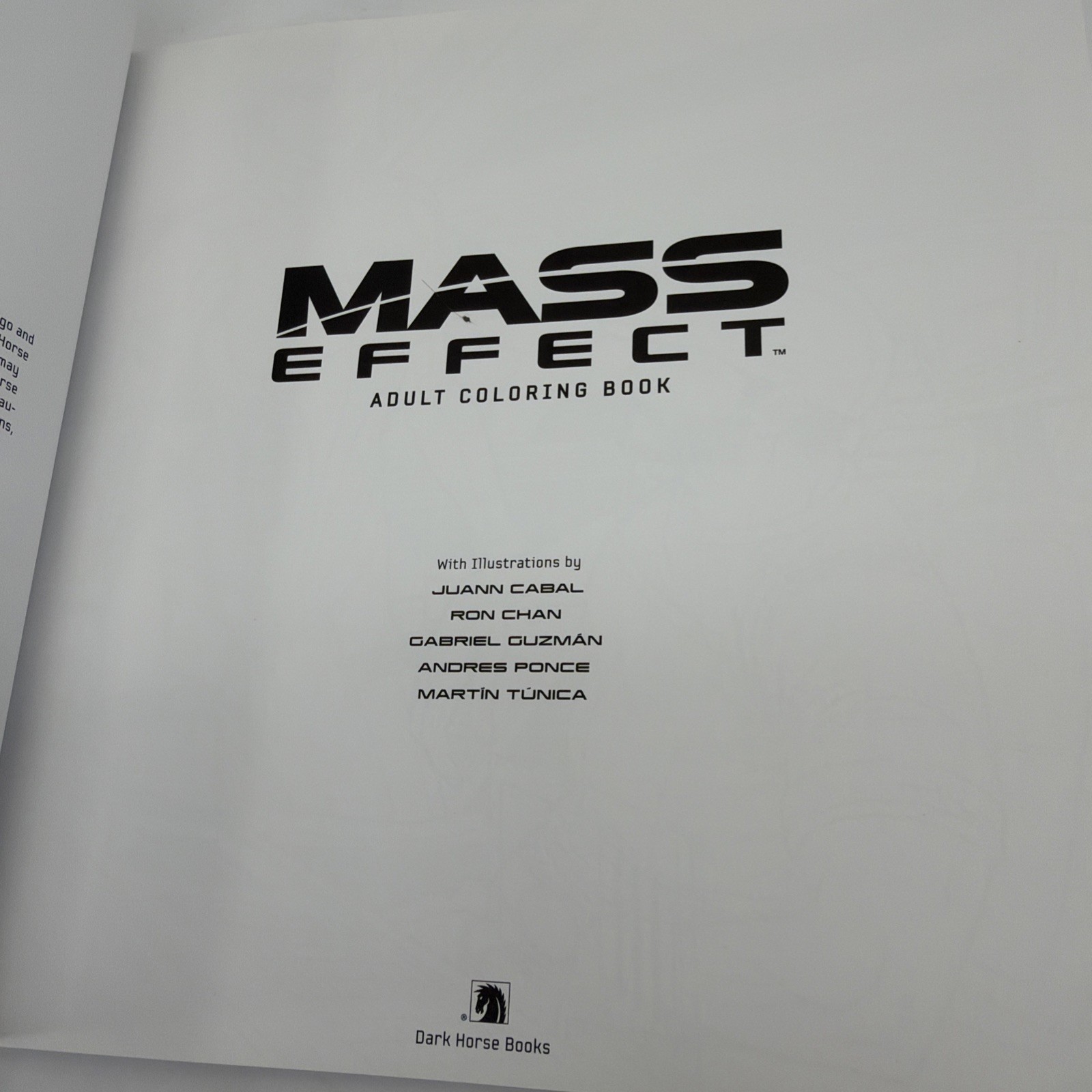 Mass Effect Adult Coloring Book Paperback by BioWare Published by Dark Horse