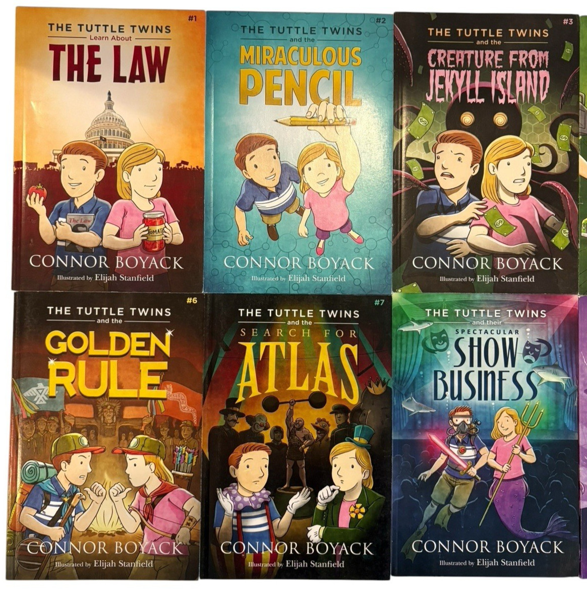 The Tuttle Twins Lot Set of 10 Paperback Books Connor Boyack Homeschool Teacher