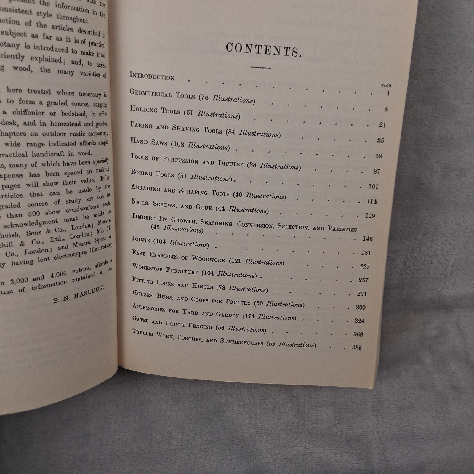 THE HANDYMAN’S BOOK: ESSENTIAL WOODWORKING TOOLS AND By Paul N. Hasluck Vintage