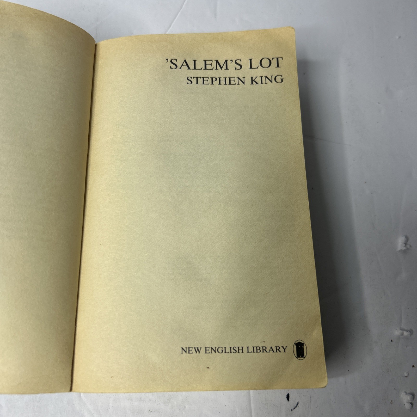 Salem’s Lot by Stephen King (Hodder Paperback 1986) UK Printed Vampire Horror