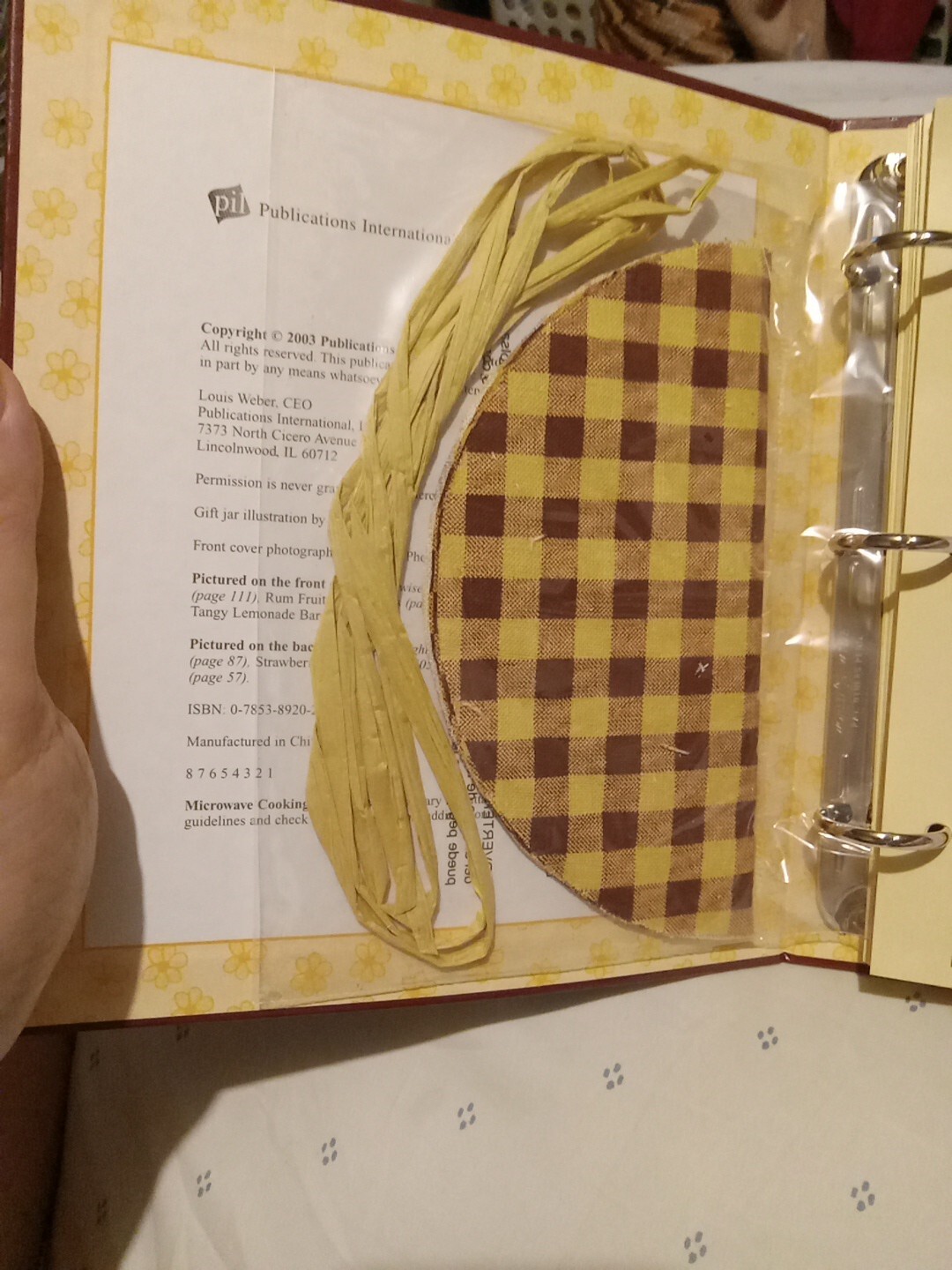 Gifts From A Jar “Cookies, Brownies & Bars” Complete With Raffi & Fabric Book