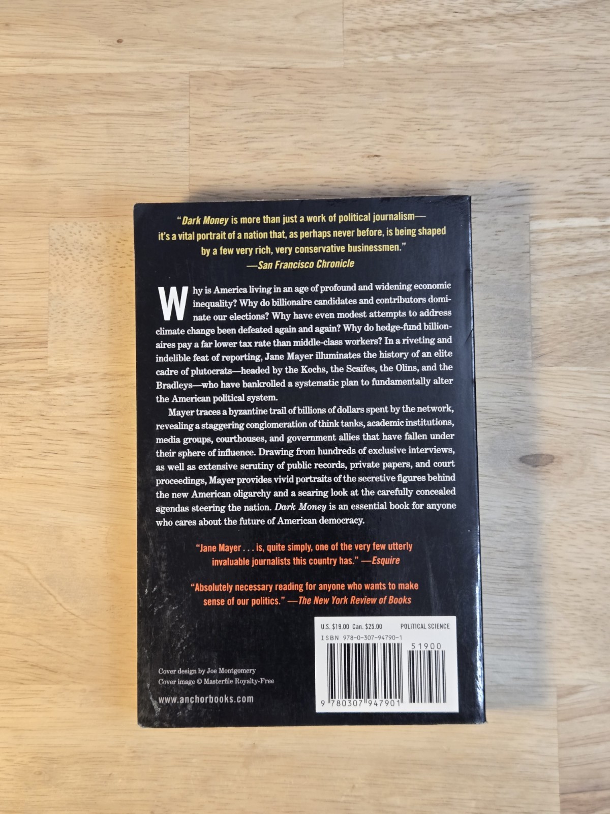 Jane Mayer DARK MONEY Hidden History Billionaires Radical Right – Paperback 2017