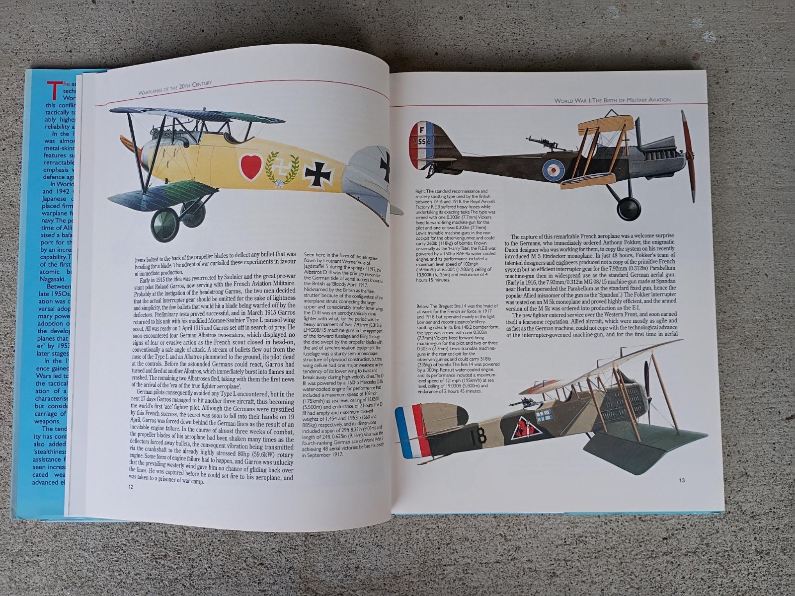 Warplanes of 20th Century by Christopher Chant HC/DJ 1996