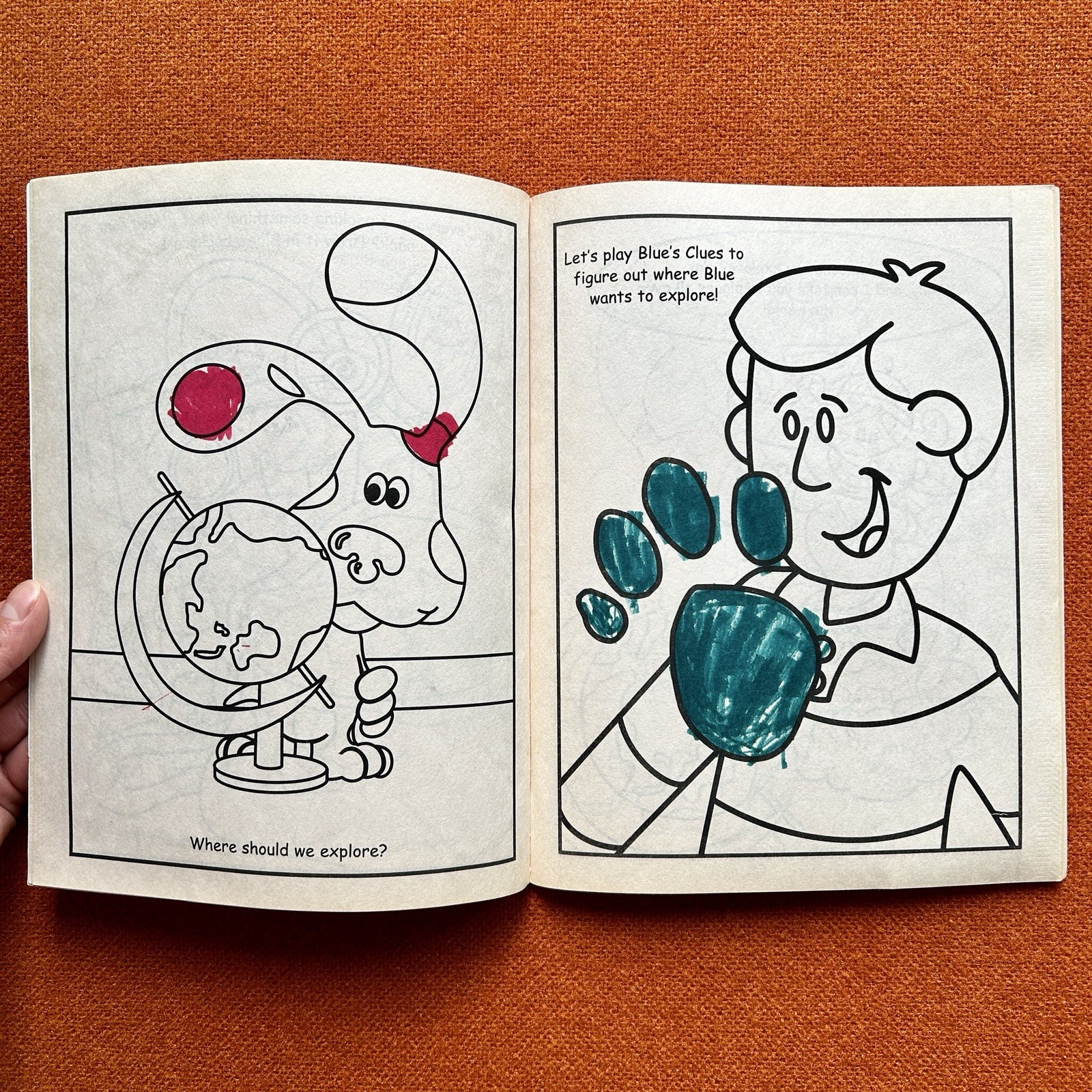 READ Lot Of 3 Vintage 2000s Blue’s Clues Coloring & Activity Books Stickers Used