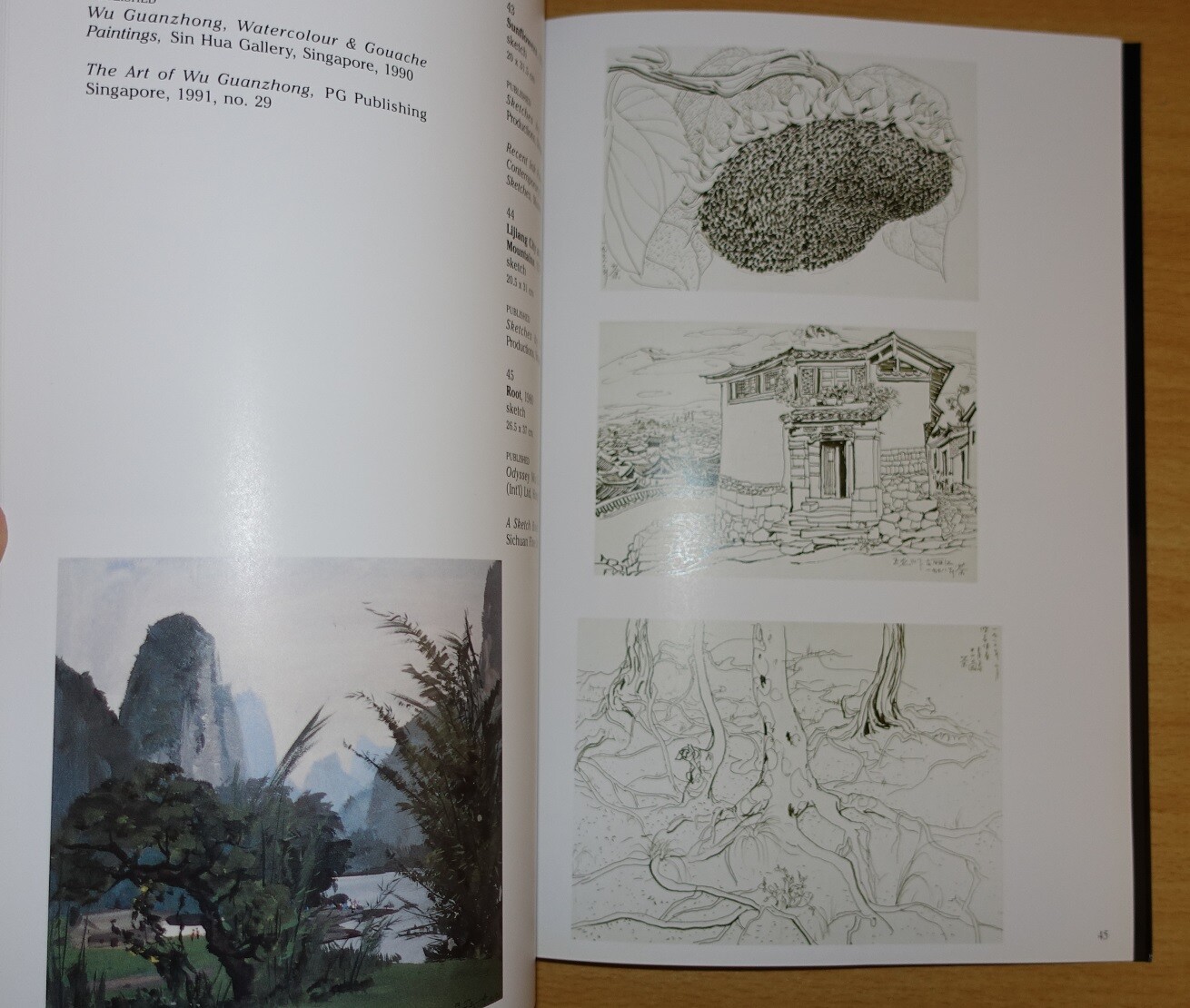 Wu Guanzhong A Journey of Individualism (60 Pages) 10-13 November 1994 Singapore