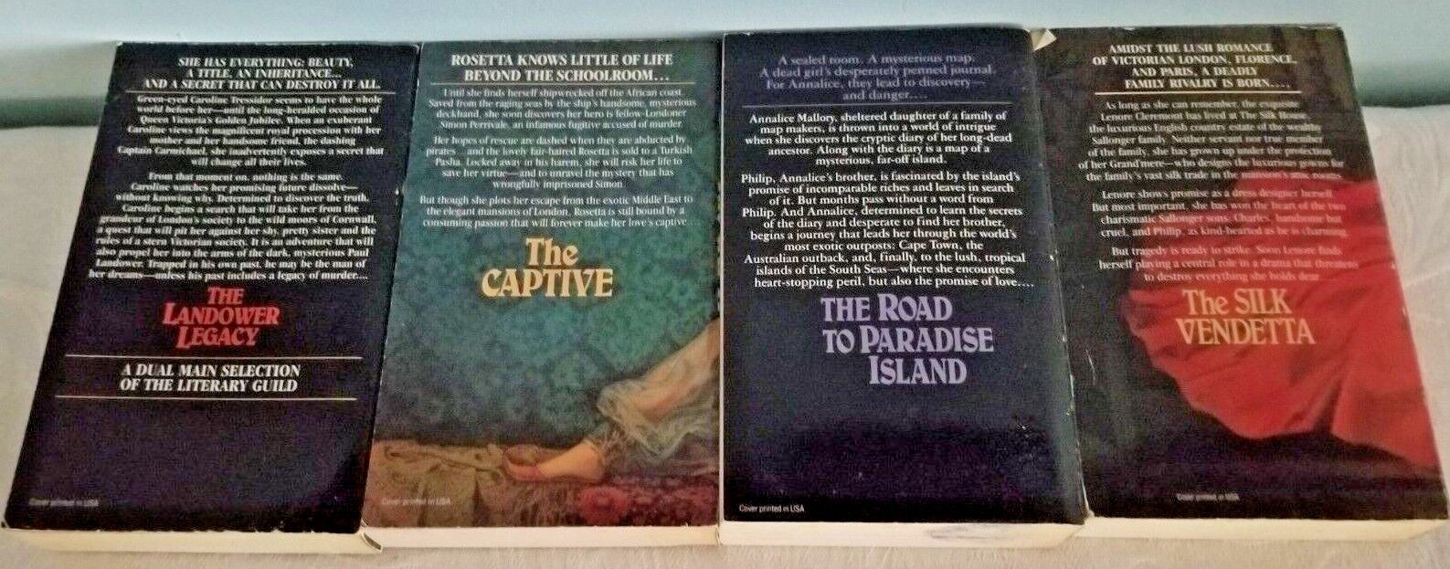 A Victoria Holt Quartet Boxed Set Of 4 MM Pbs Captive Paradise Island Silk Vende