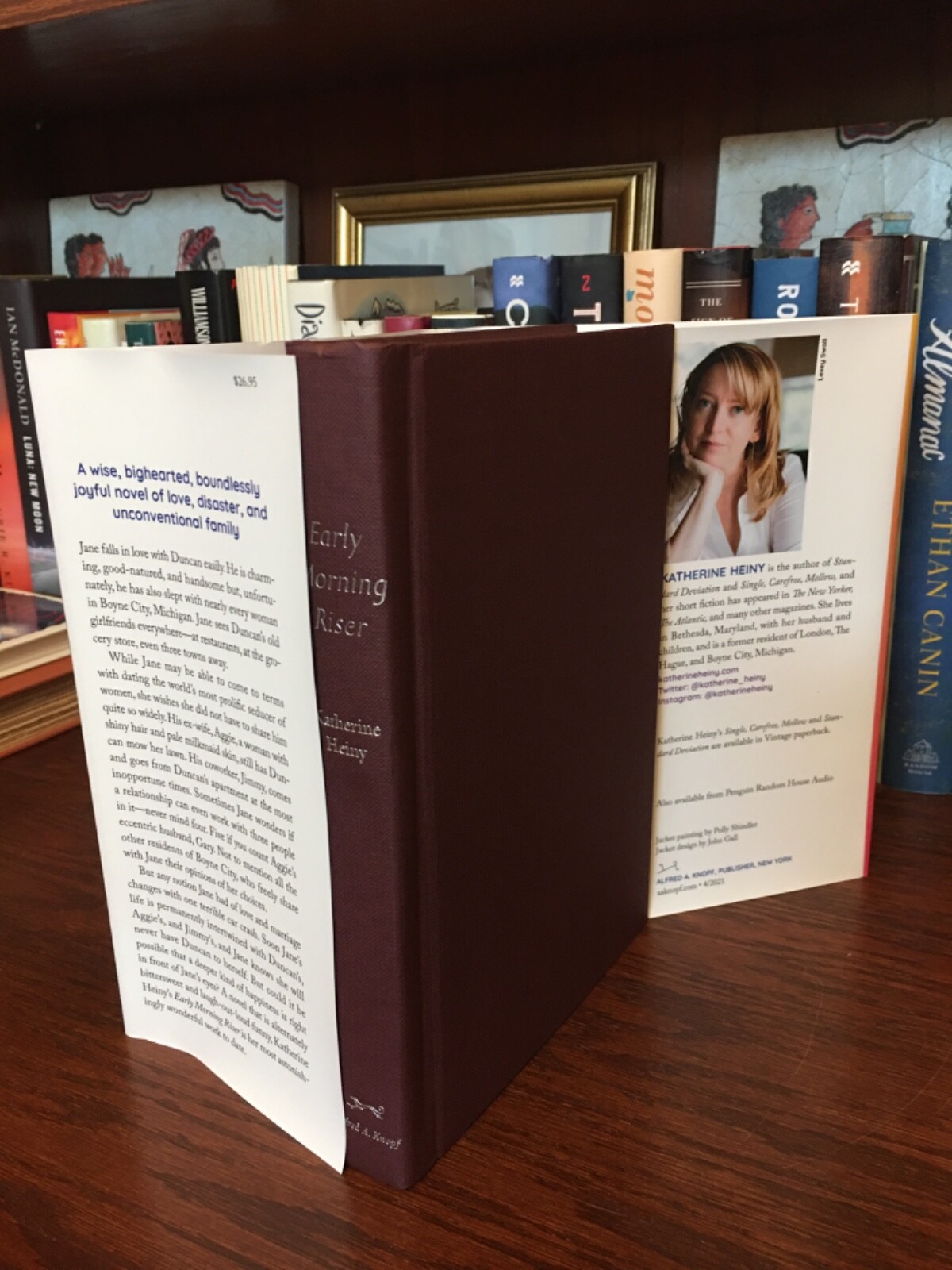 Early Morning Riser. Katherine Heiny 1st HC Ptg. Knopf 2021. Fine Unread