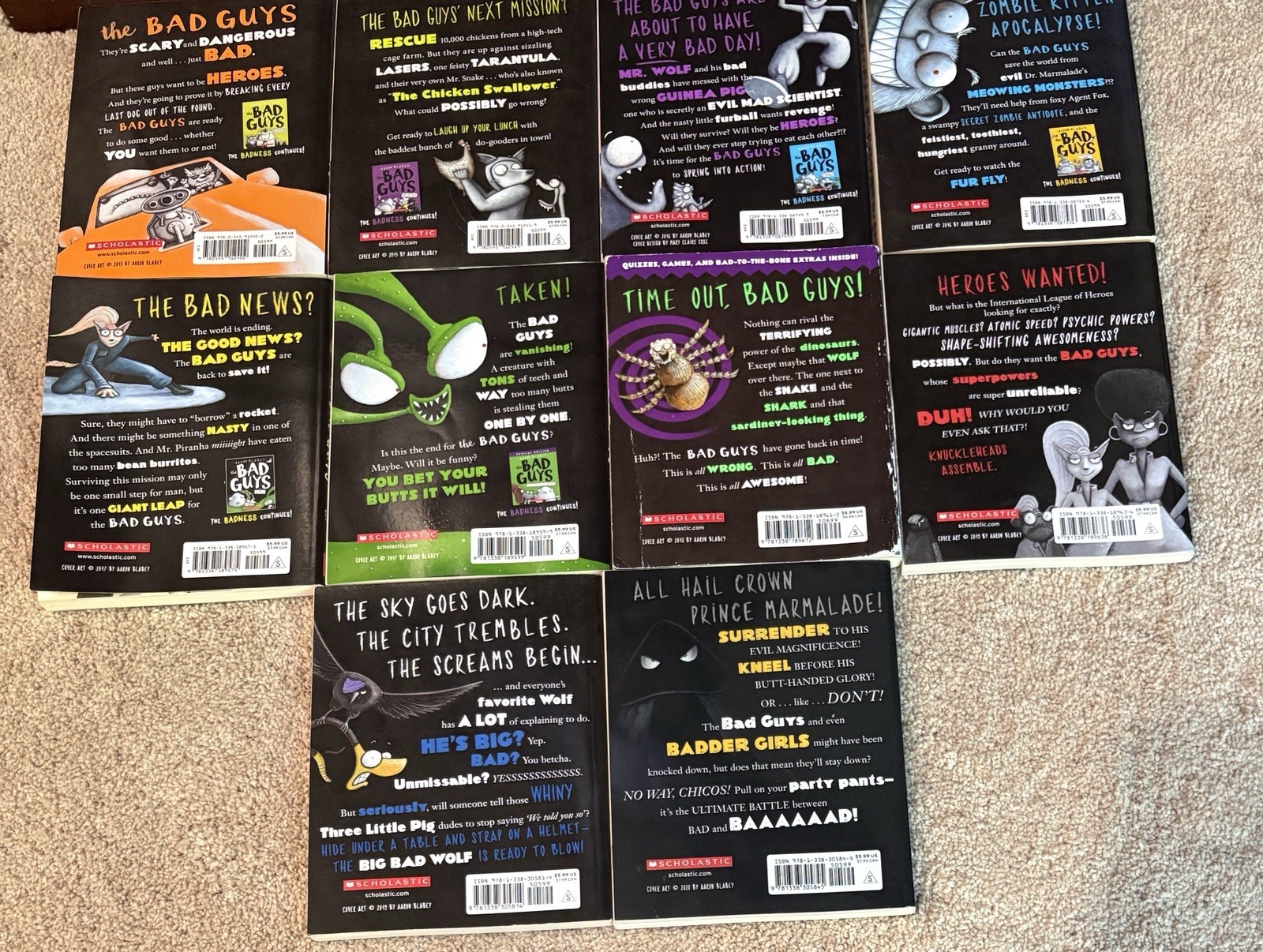 Bad Guys Series Complete Set, Books #1-#20 – Aaron Blabey