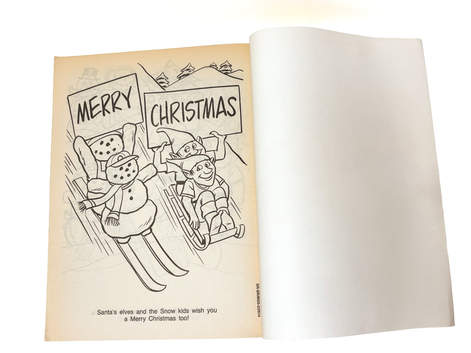 VINTAGE Santa’s Full of Fun Jumbo Coloring Book Creative Child Press UNused!