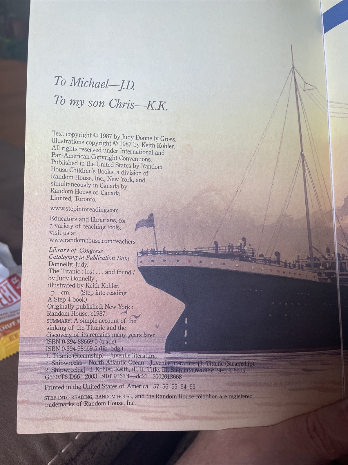 Step into Reading Ser.: The Titanic: Lost and Found by Judy Donnelly (1987,…