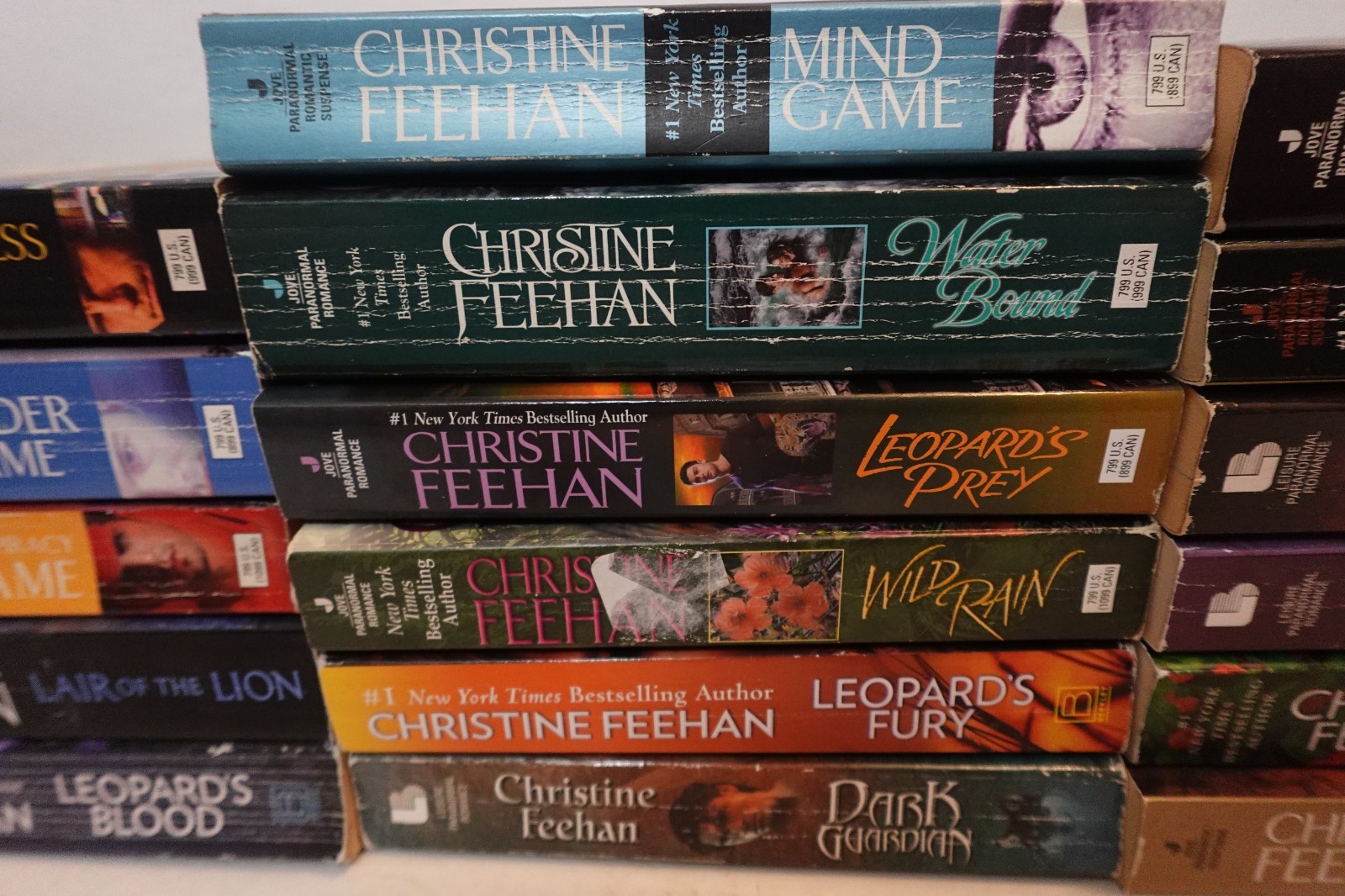 Christine Feehan (Paranormal Romance) paperback book lot (17 books)