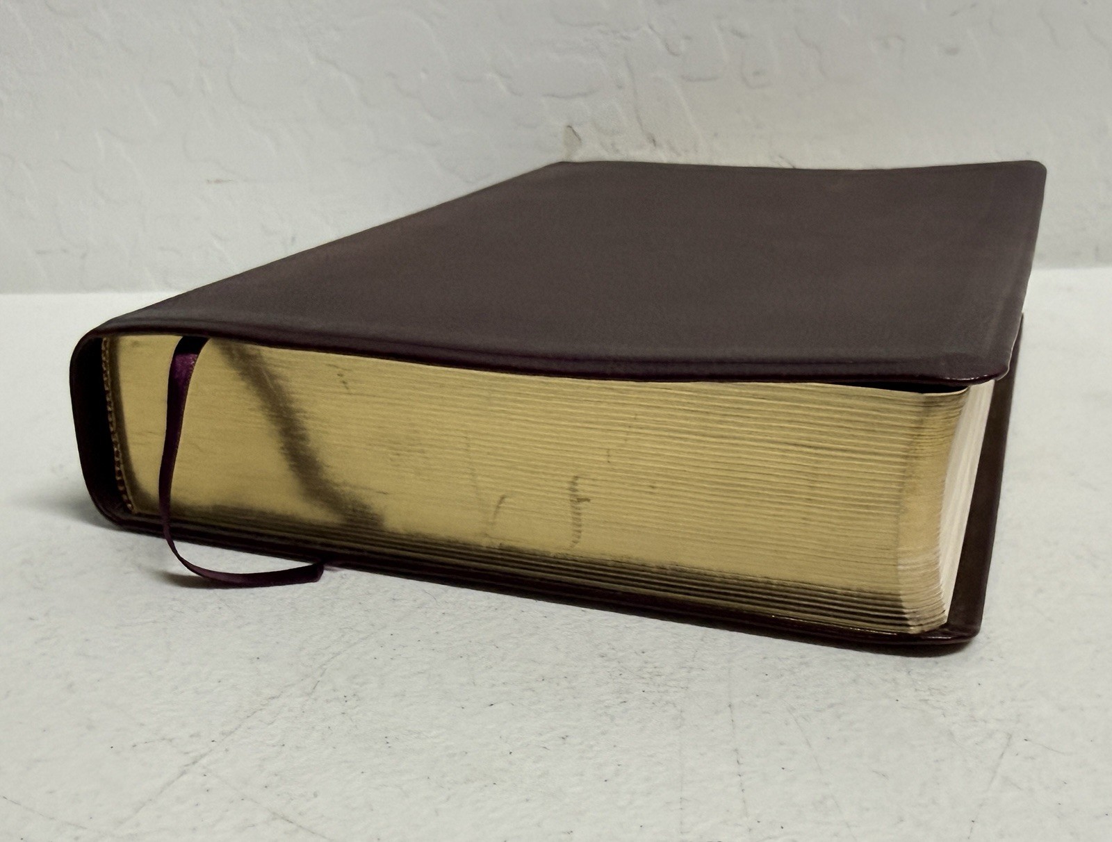MacArthur Study Bible NKJV Burgundy Genuine Leather Nelson 1997 maps
