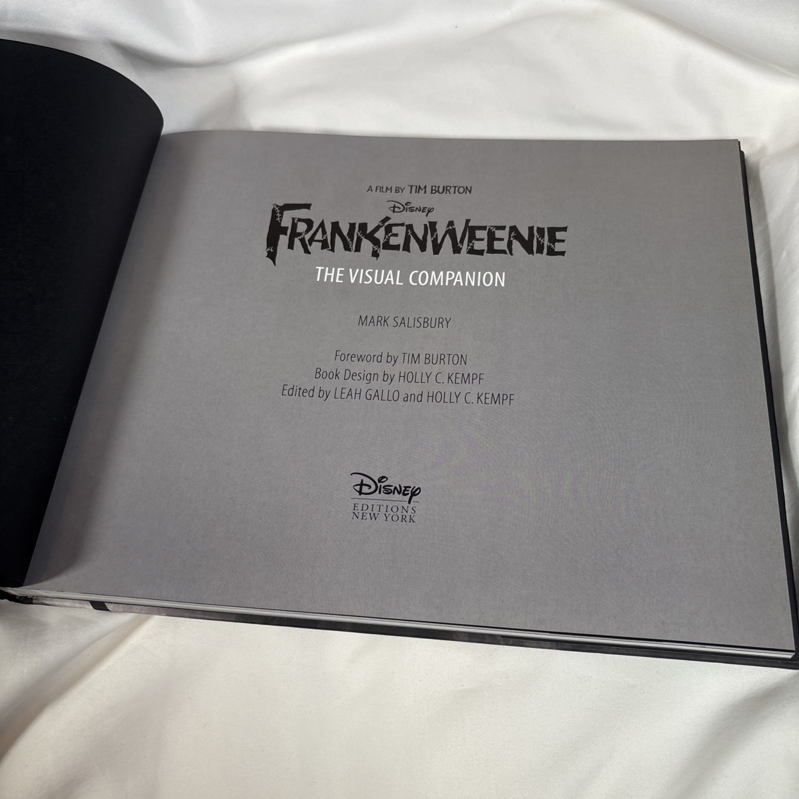 Frankenweenie The Visual Companion Tim Burton Disney Editions Hardcover Artbook