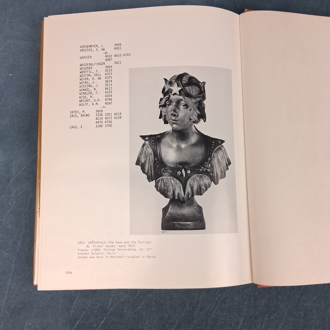 Encyclopedia of Bronzes Sculptors Founders 1800-1930 Vol 4 Berman HC DJ 1980
