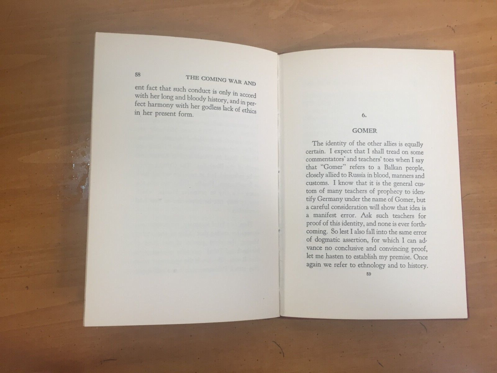 1945 Christian Book – The Coming War and the Rise of Russia by Rimmer Hardcover