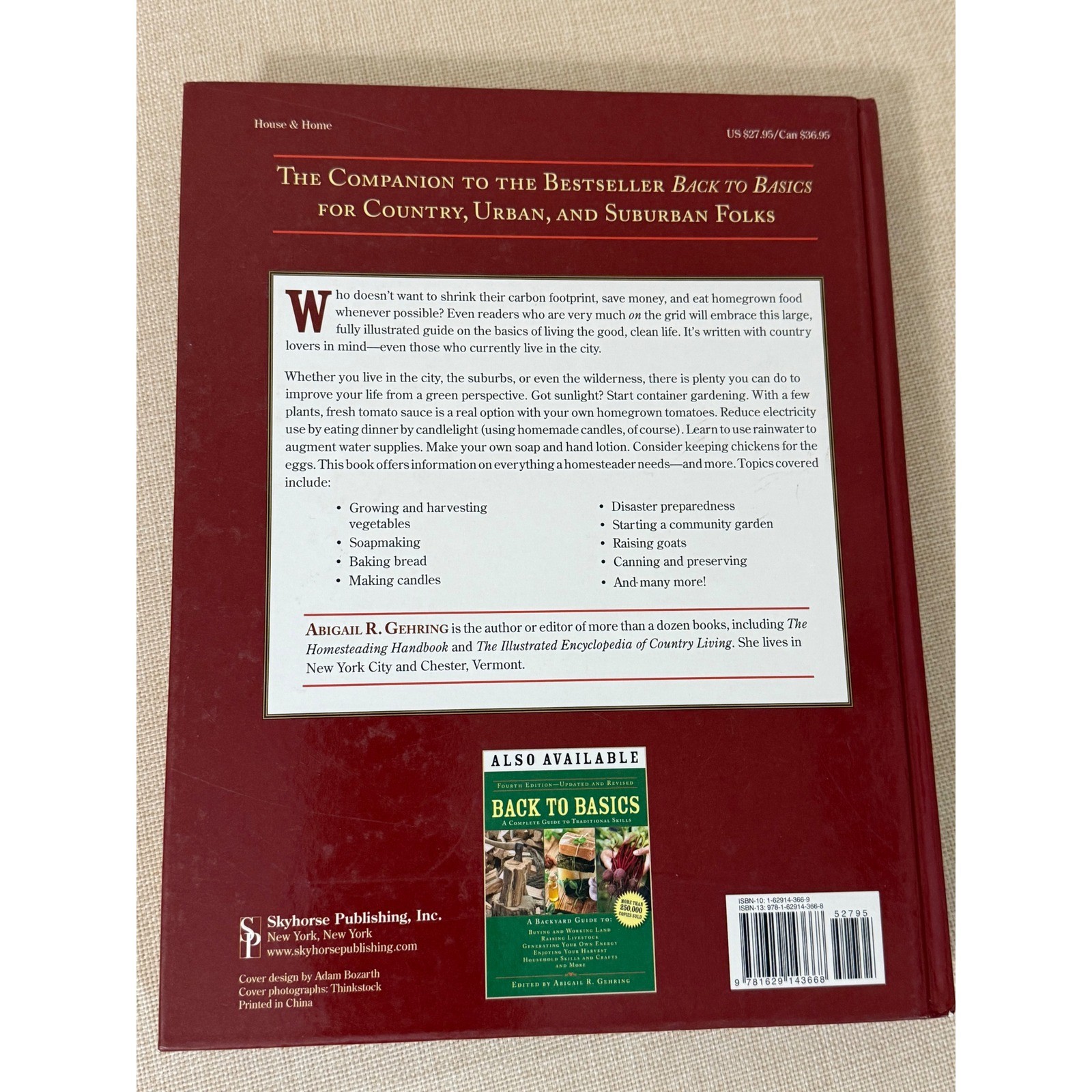Homesteading Backyard Guide Abigail Gehring 2nd Ed. Hardcover Sustainable Living