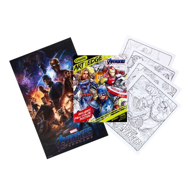 Marvel Avengers Crayola Art With Edge Coloring Book, 28 Pages(Paperback)