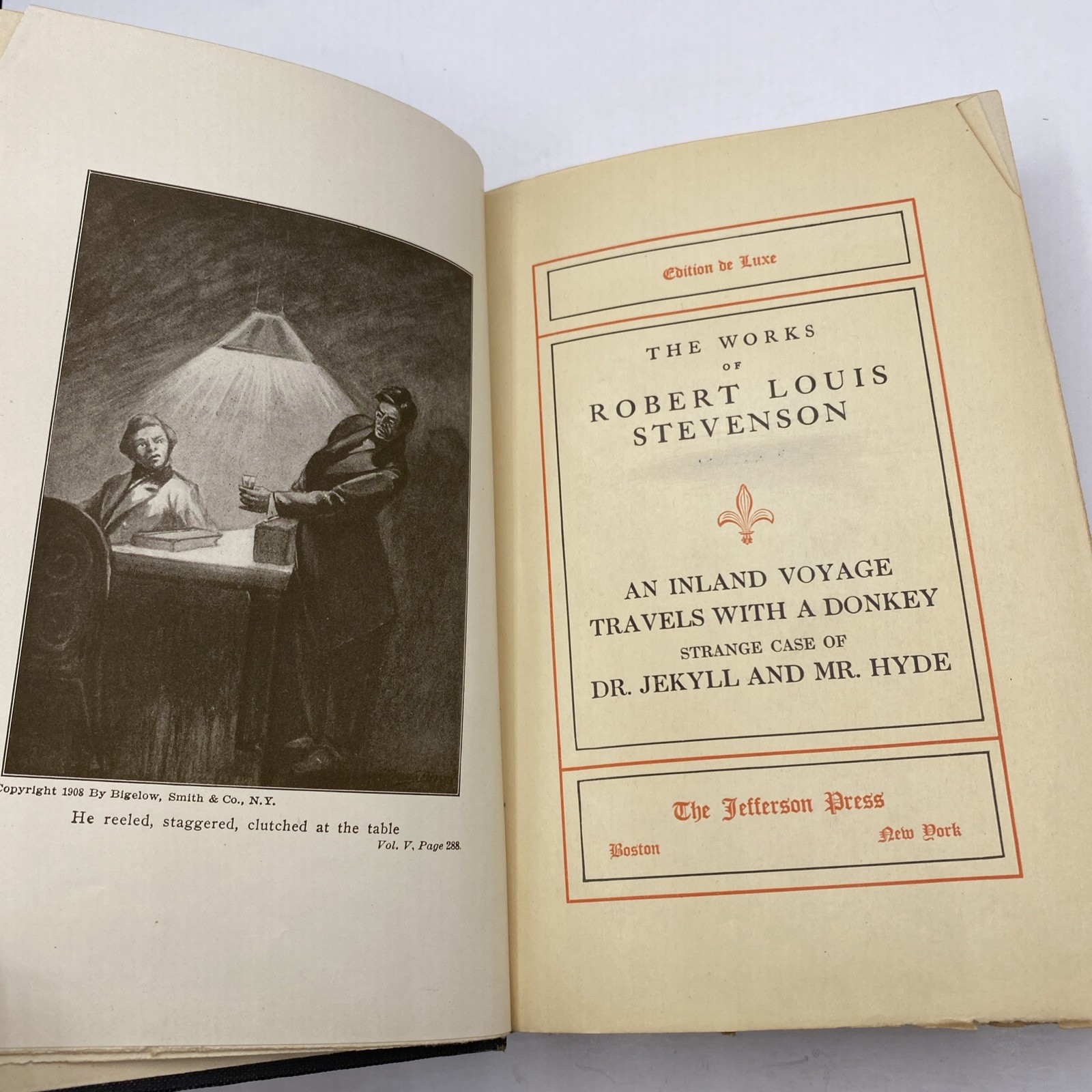 Works of Robert Louis Stevenson 1908 HC Antique book UNOPENED PAGES RARE READ**