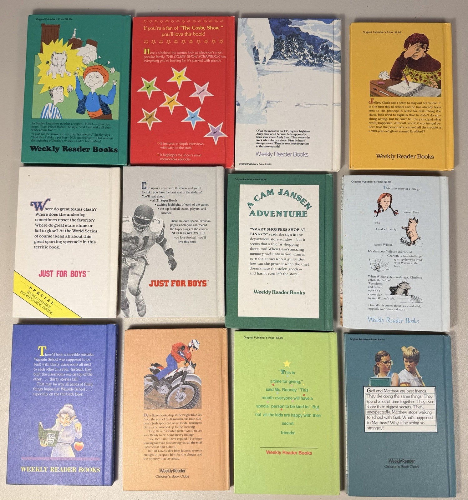 Vintage Lot 12 Hardcover Children’s Books Weekly Reader Book Clubs 70’s 80’s
