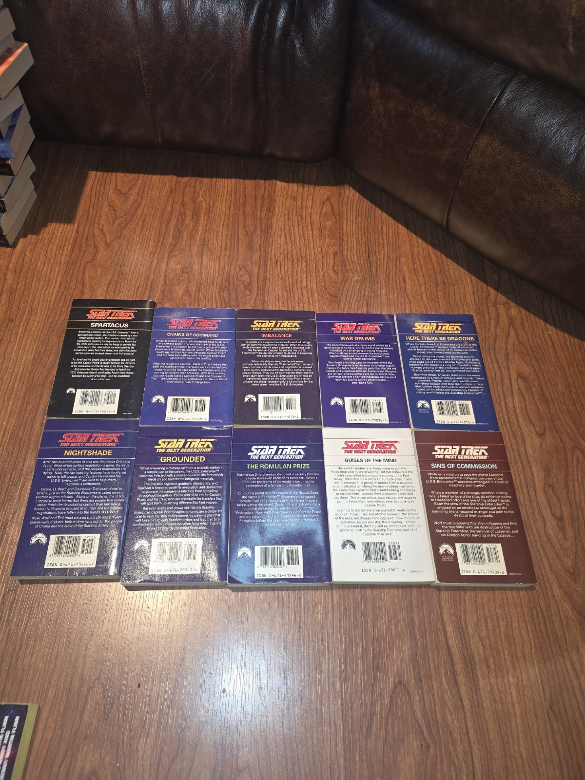 Lot of 46 Star Trek The Next Generation Numbered Books Most Unread/1st Printings