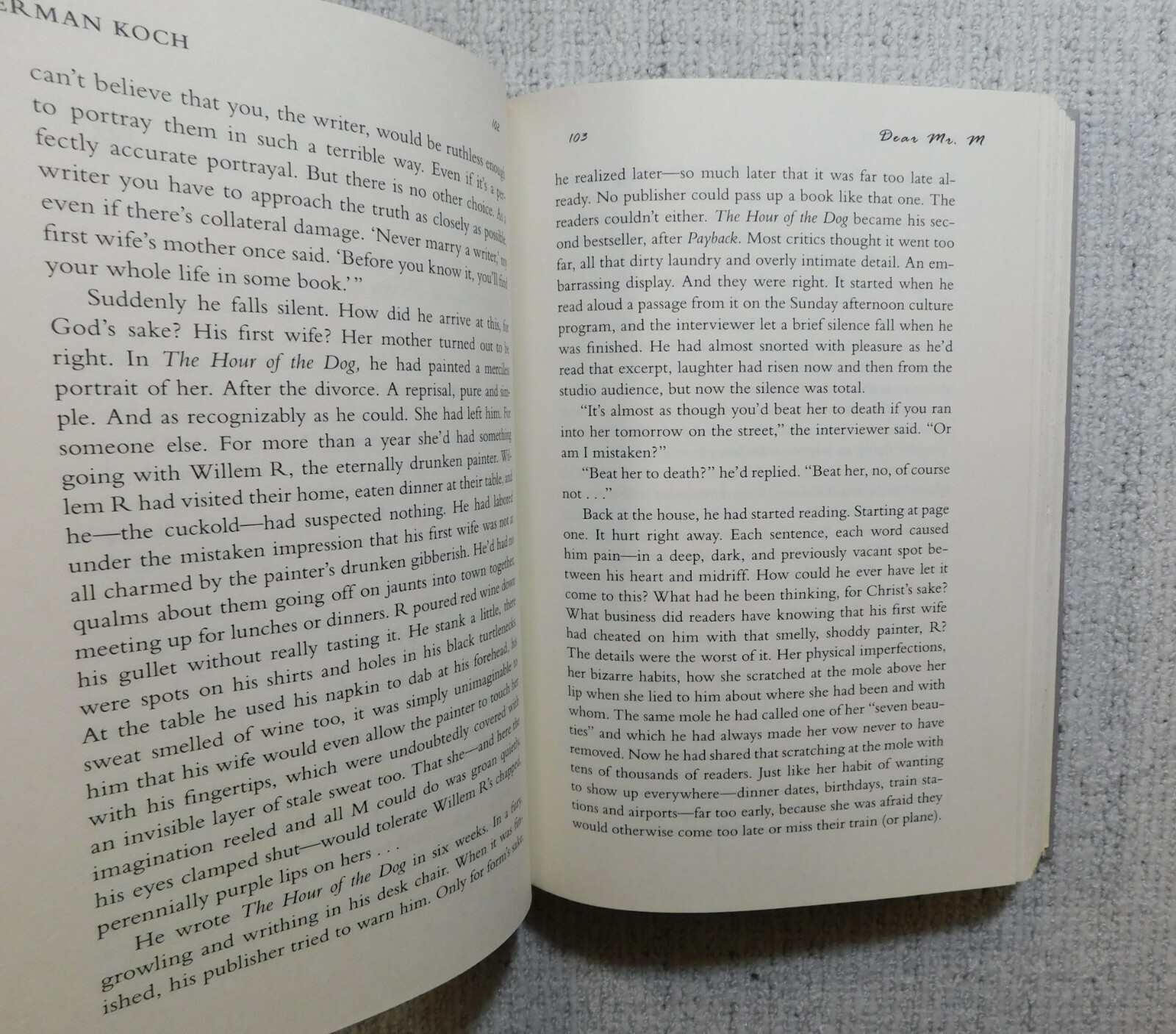 Dear Mr. M by Herman Koch (First American Edition, Hardcover with Dust Jacket)