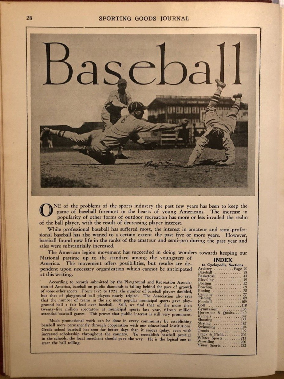 Combined Catalogs of Sporting Goods Manufacturers 1929, illustrated hc 436 pages