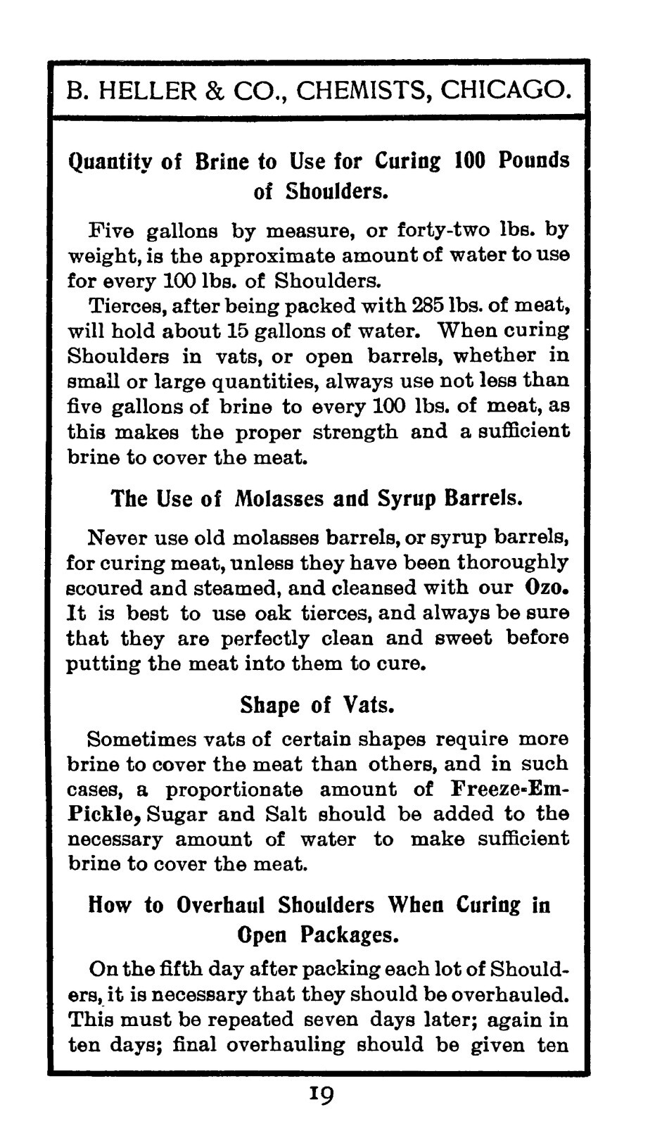 1904 Secrets Of Meat Curing And Sausage Making Cook Book 97 Pages