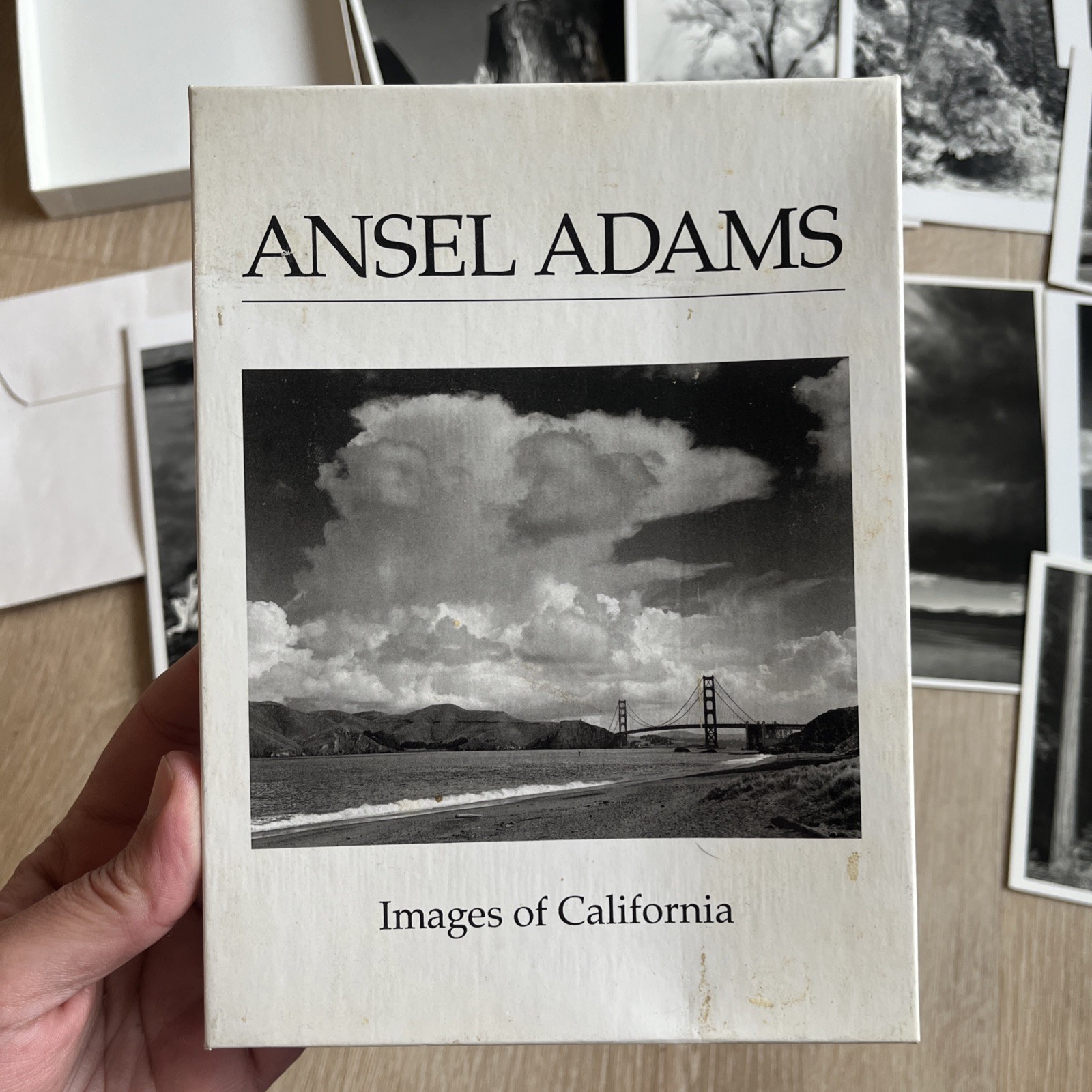 Vtg Ansel Adams Estate Lot 8p Book Collection Boxed Greeting Cards National Park