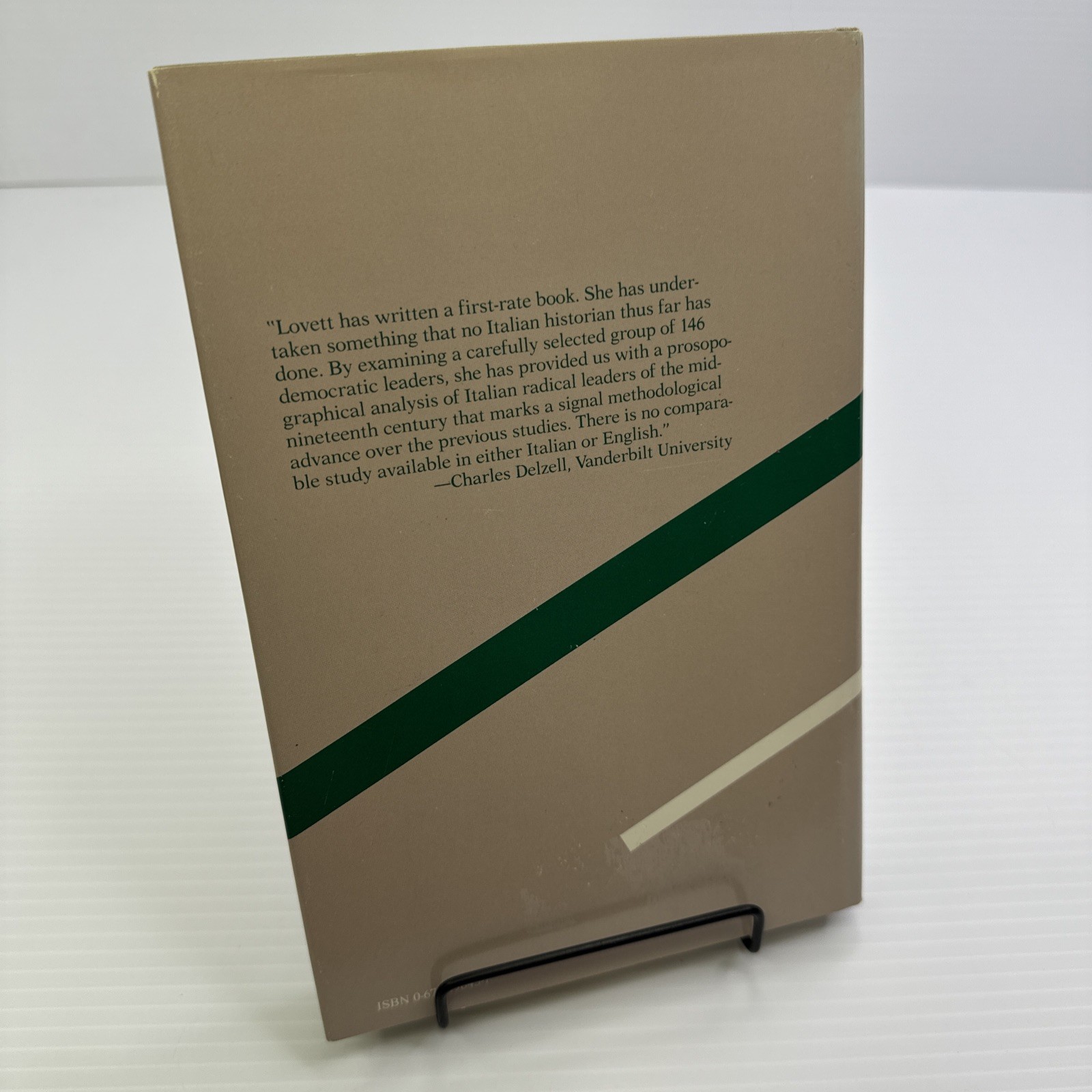 The Democratic Movement in Italy 1830-1876 Clara M. Lovett HC Harvard Press 1982