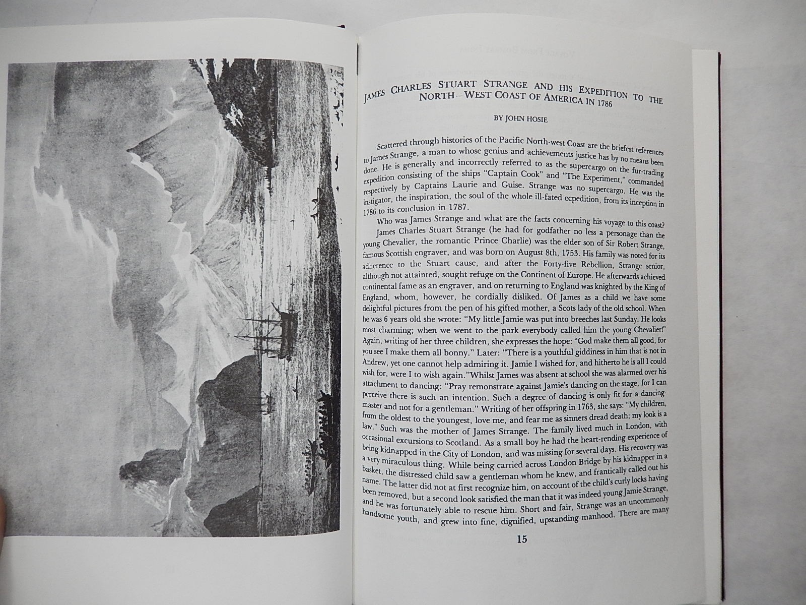 James Strange’s Journal: Bombay to NW Coast of America 1785-1787, 1982, Hardcove