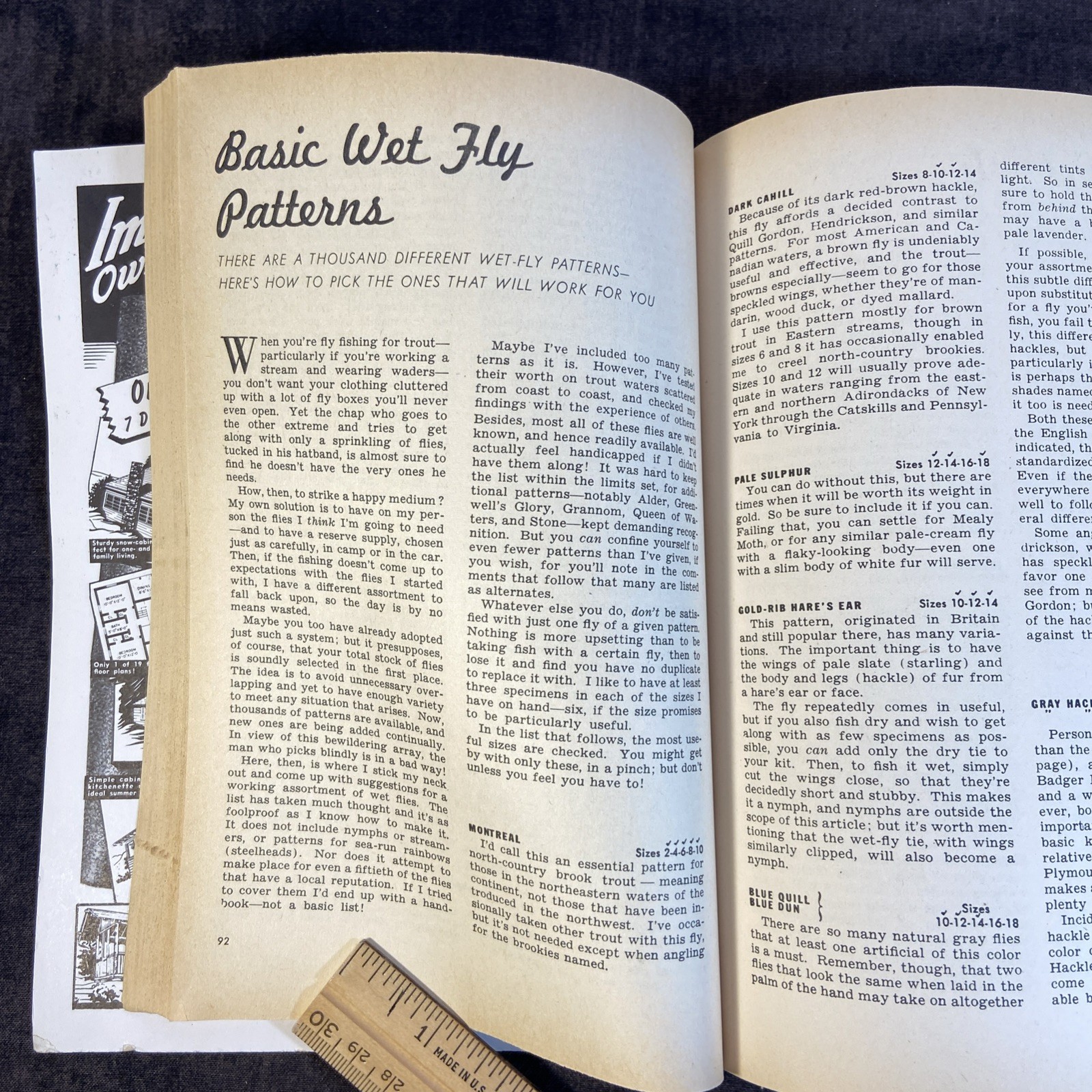 Outdoor Life -Complete Guide To Fresh Water Fishing-1952 First Edition-250 Pages