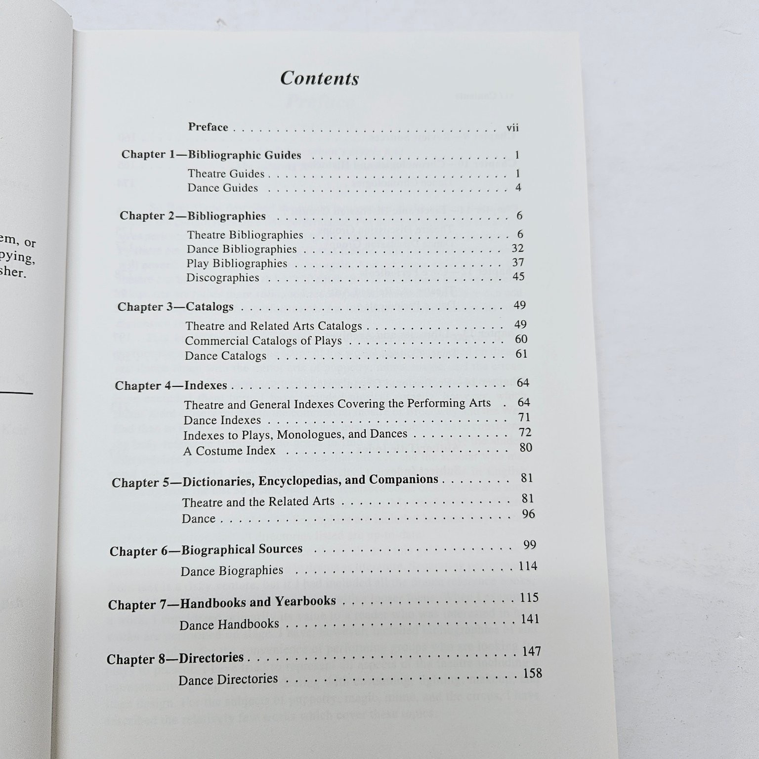 Performing Arts Reference Literature Linda Keir Simons 1994 HC Ex-Lib