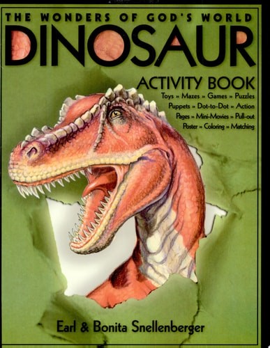Dinosaur Activity Book by Earl and Bonita Snellenberger, Good Book
