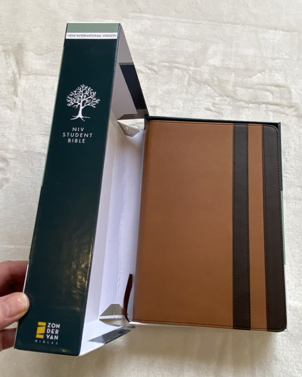 NIV Student Bible Leathersoft Cover Lay Flat Maps Yancey Stafford Reading Plans