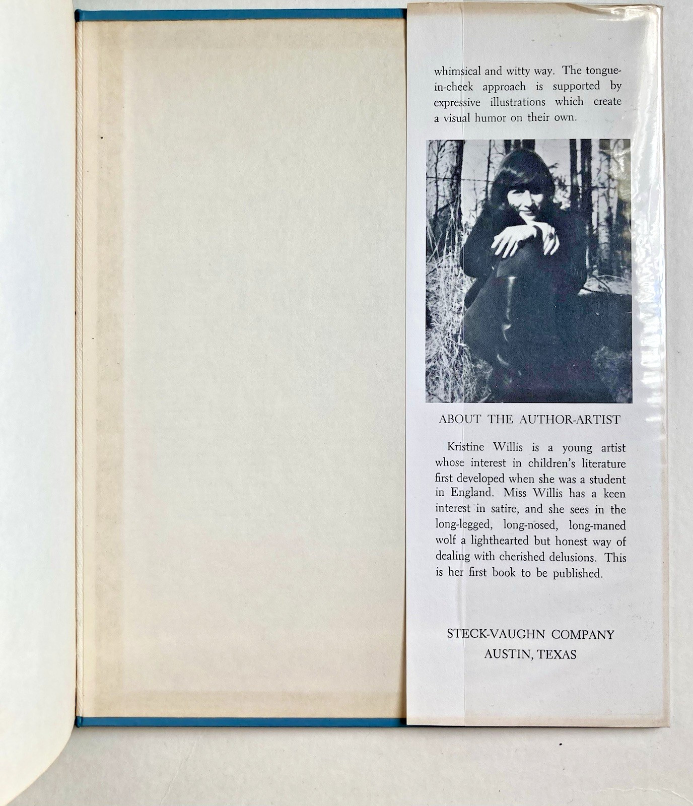 SIGNED The Long-Legged Long-Nosed Long-Maned Wolf – Willis 1968 Texas Printing