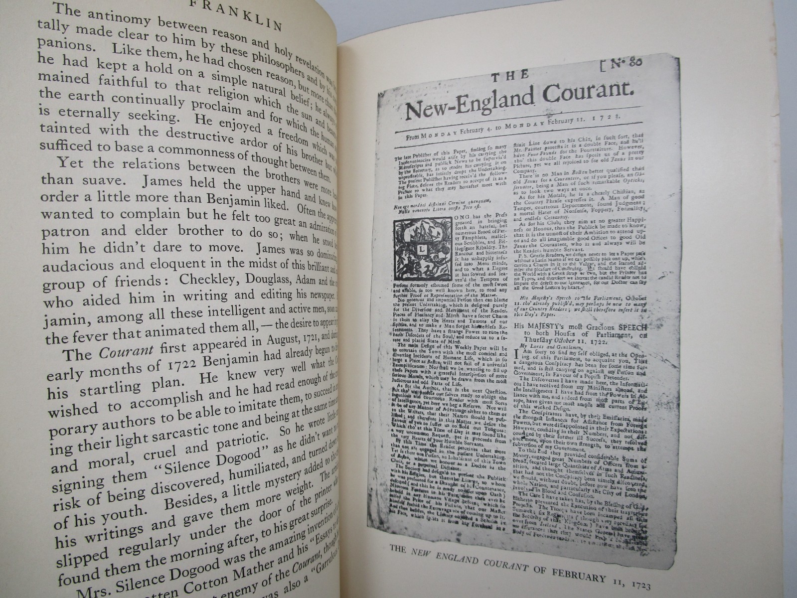 Bernard Fay’s Franklin, The Apostle of Modern Times with Illustrations 1929