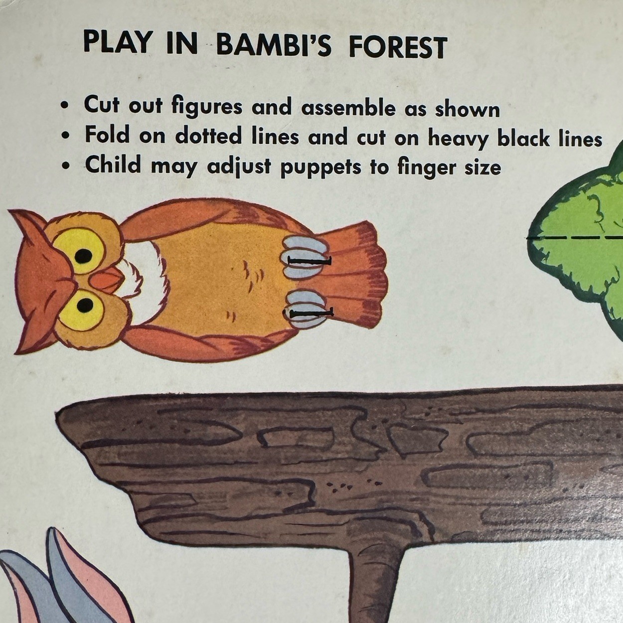 BAMBI Golden STICKER FUN 1988 Coloring Book Pre-Cut Stickers Lick Stick