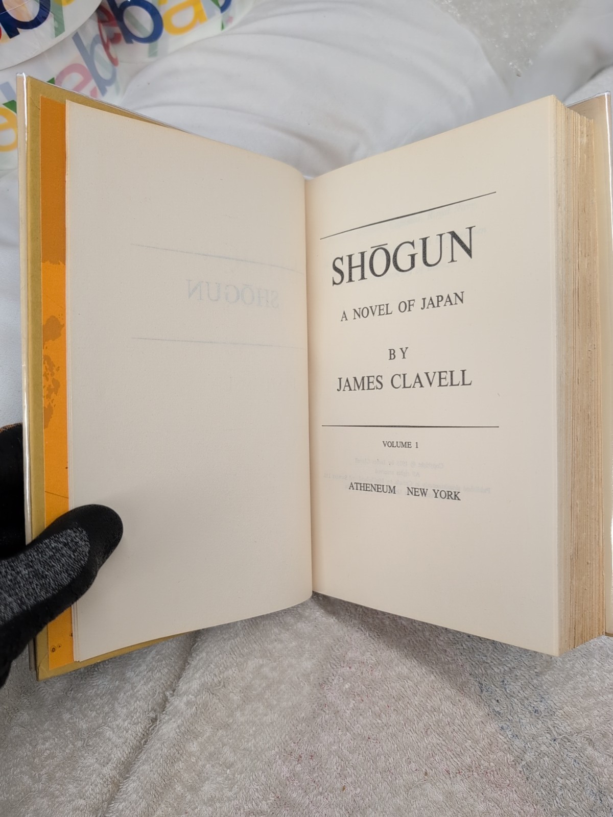 SHOGUN by James Clavell (1975) 2-Tone Boards BCE + Custom Mylar ~ 2 Vols!!!