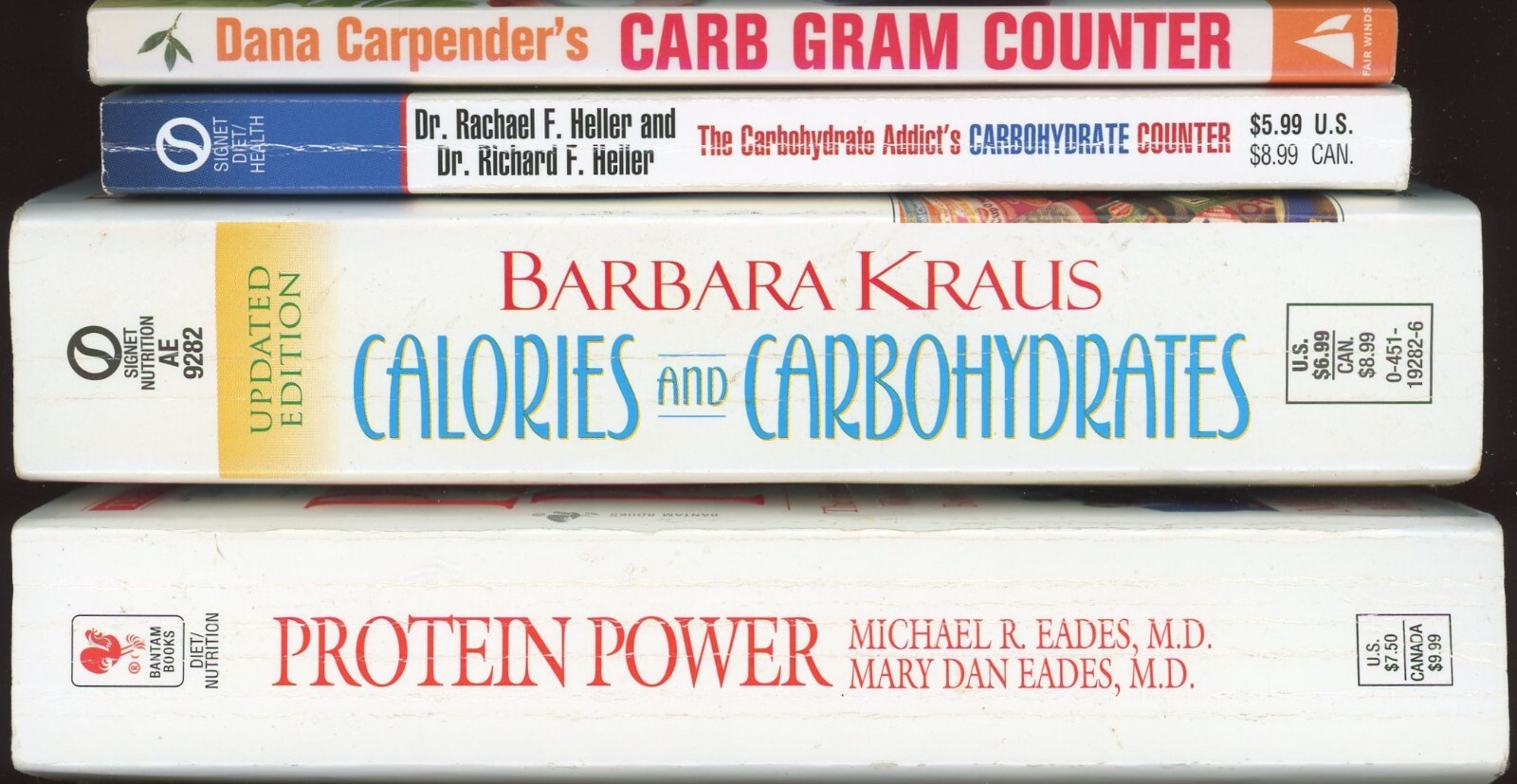 Carbohydrate Protein Diet Lot of 4 Paperback by Various Authors