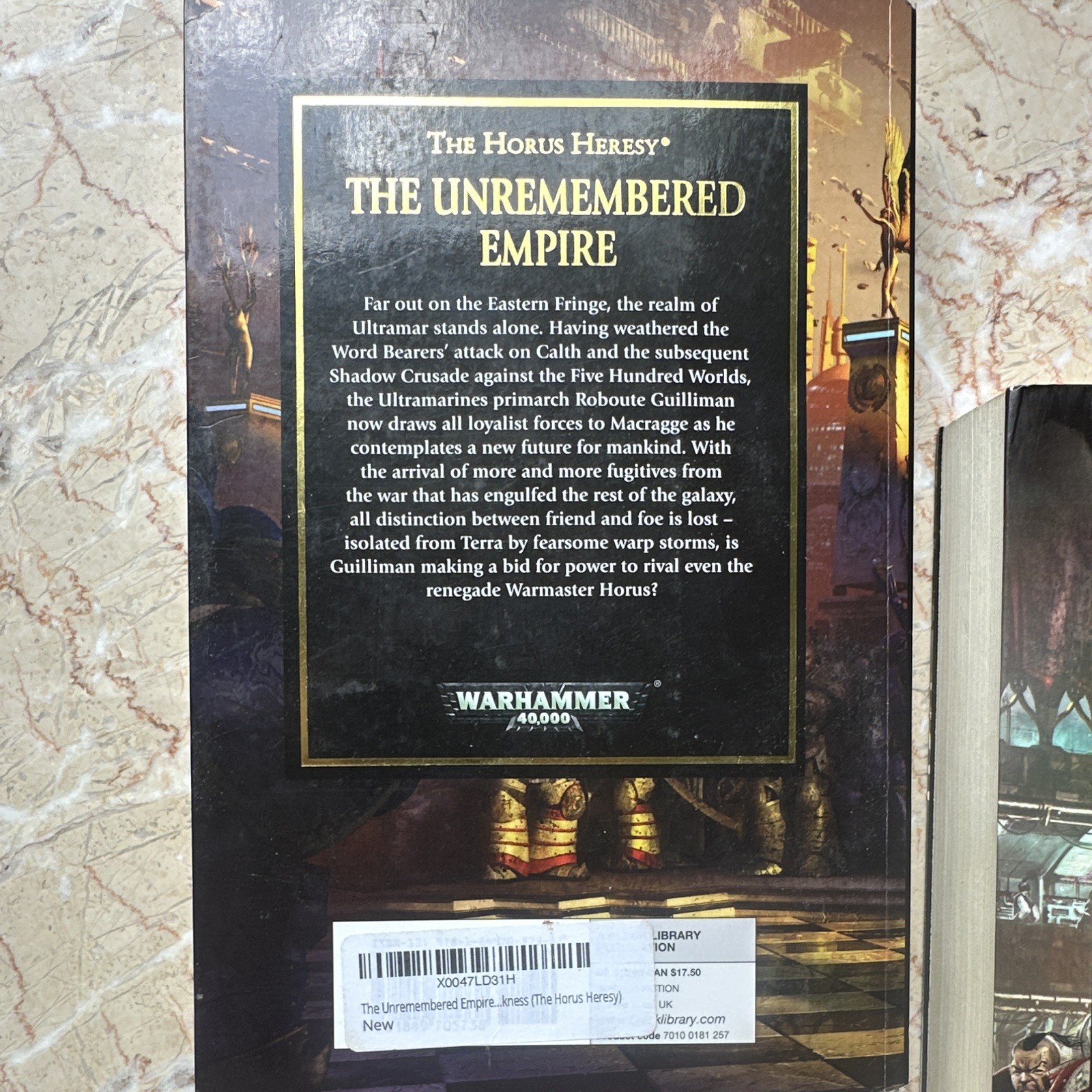 2 Books- The Unremembered Empire (Dan Abnett) and Scars (Chris Wraight)