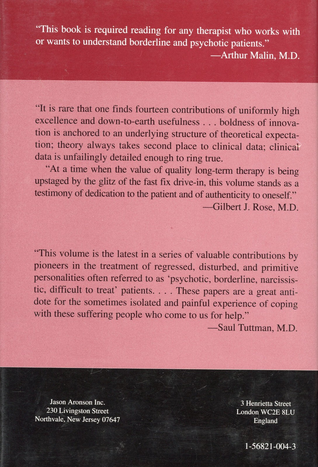 Master Clinicians on Treating the Regressed Patient Volume 2 (1992, HC) LN