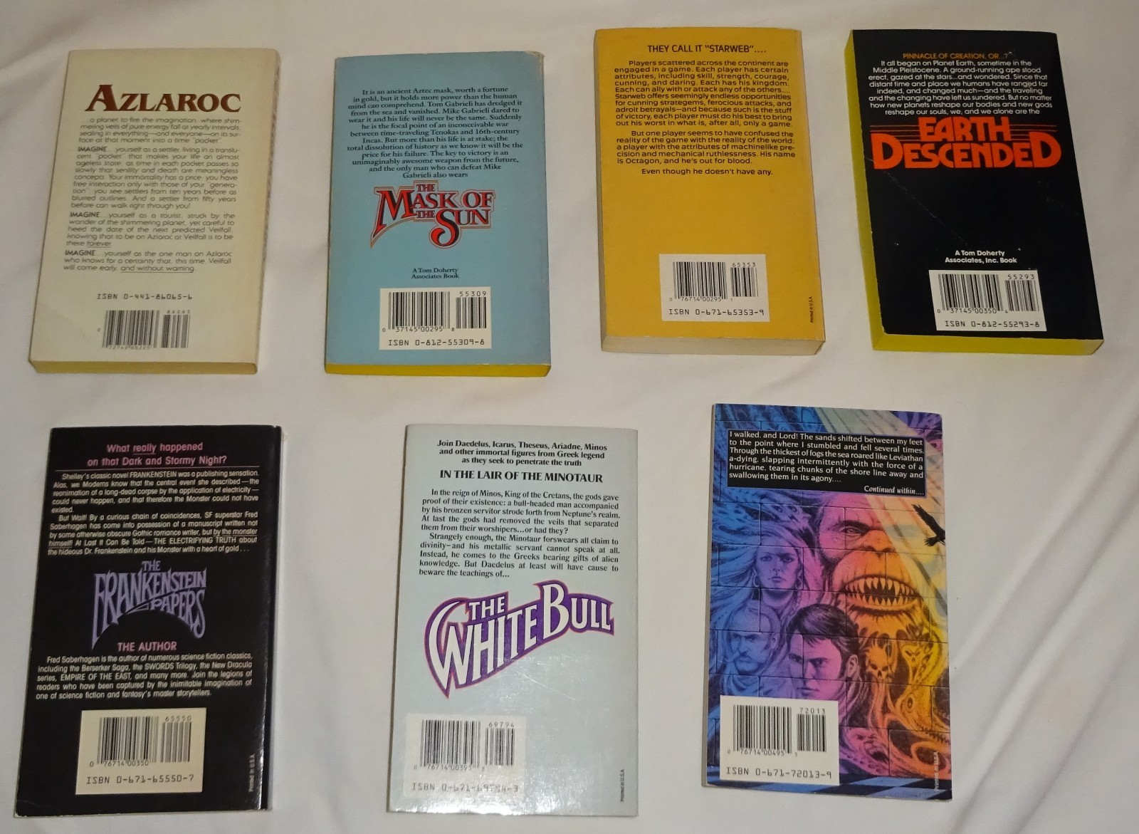 Lot of 7 Fred Saberhagen Vintage Paperback Standalone Novels