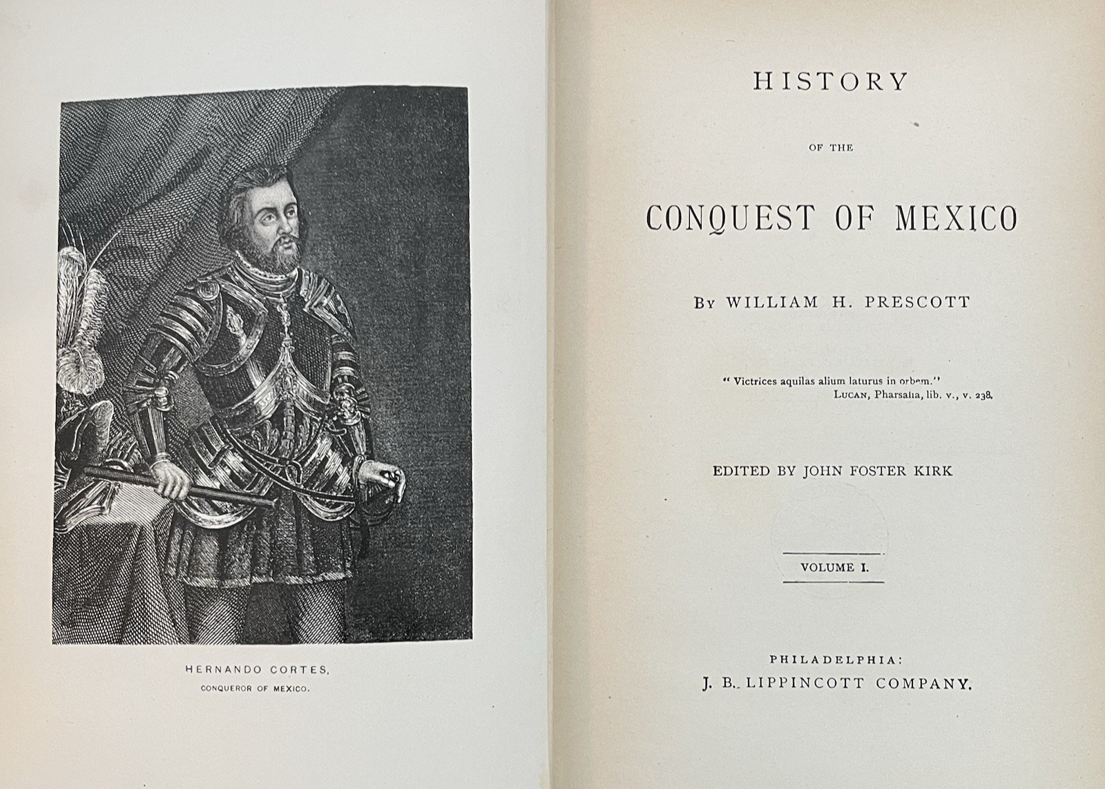 History of the Conquest of Mexico 3 Vol Set William H Prescott Universal Edition