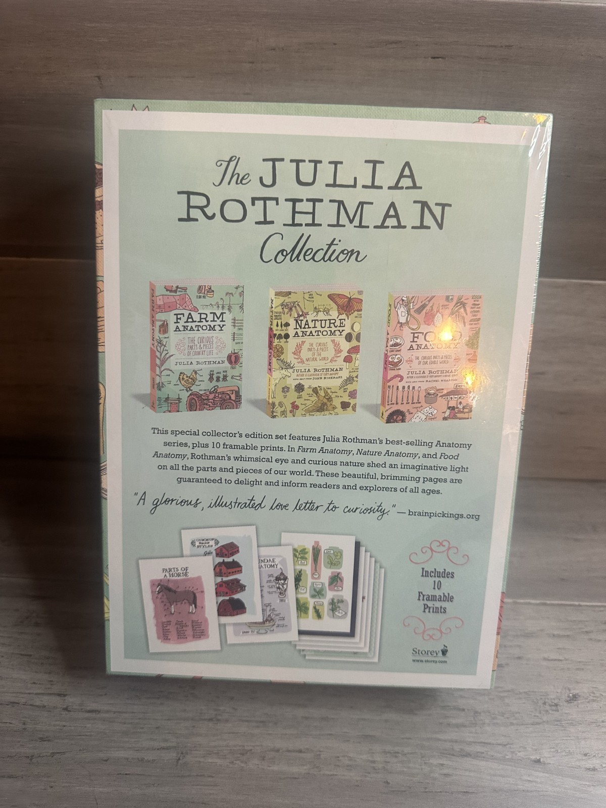 The Julia Rothman Collection: Farm Anatomy, Nature Anatomy, and Food Anatomy New