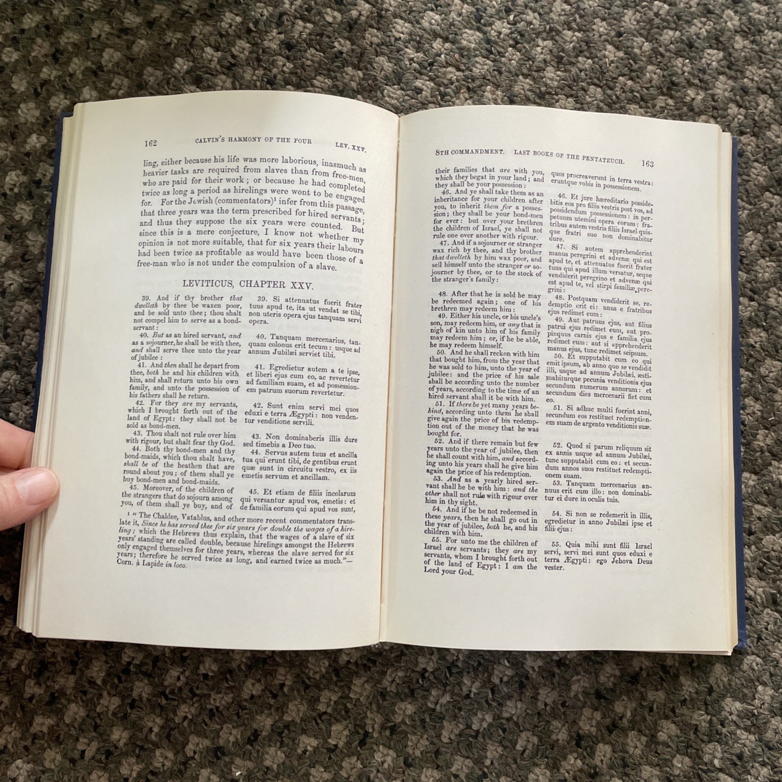 Calvin’s Commentary on Last 4 Books of Moses 4 Volume Set Eerdmans 1948 HB