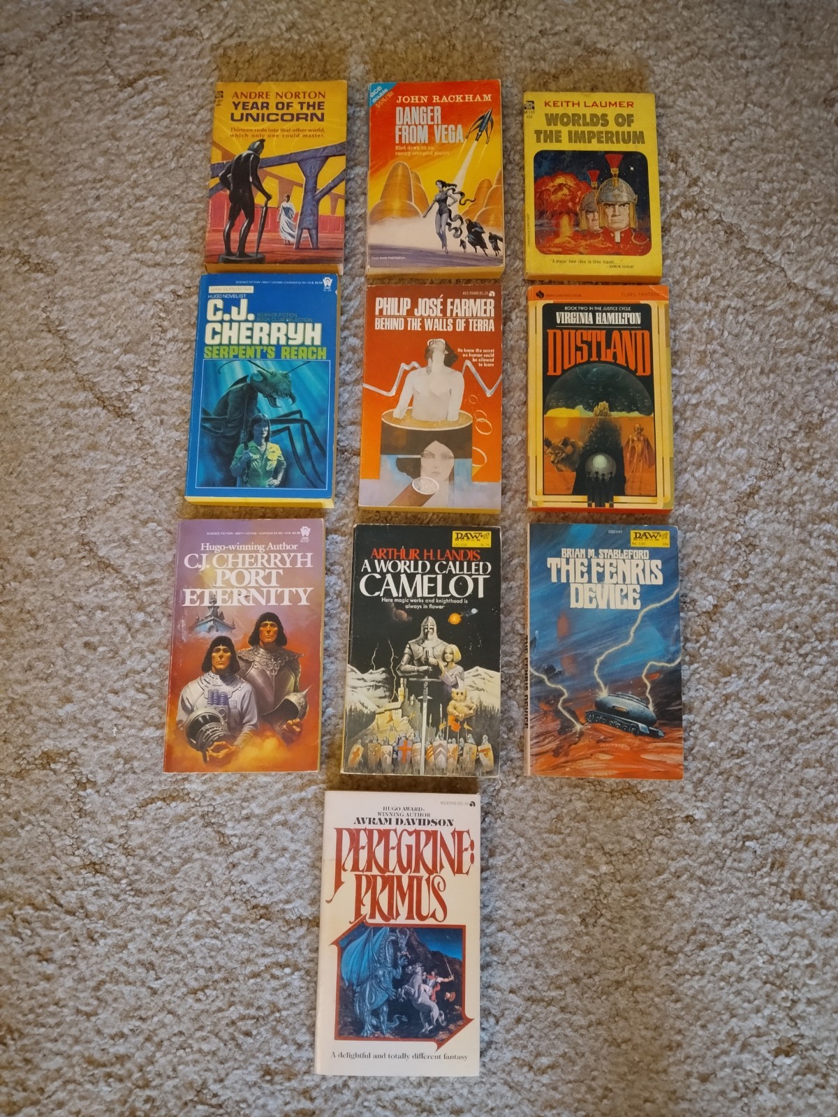 Vintage Sci-Fi Fantasy Large Paperback Book Lot Of 55 Daw,Ace,Ballantine Pyramid